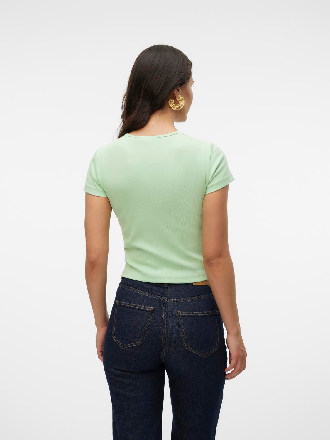 Vero Moda Shirt met ronde hals VMCHLOE SS SHORT TOP JRS NOOS