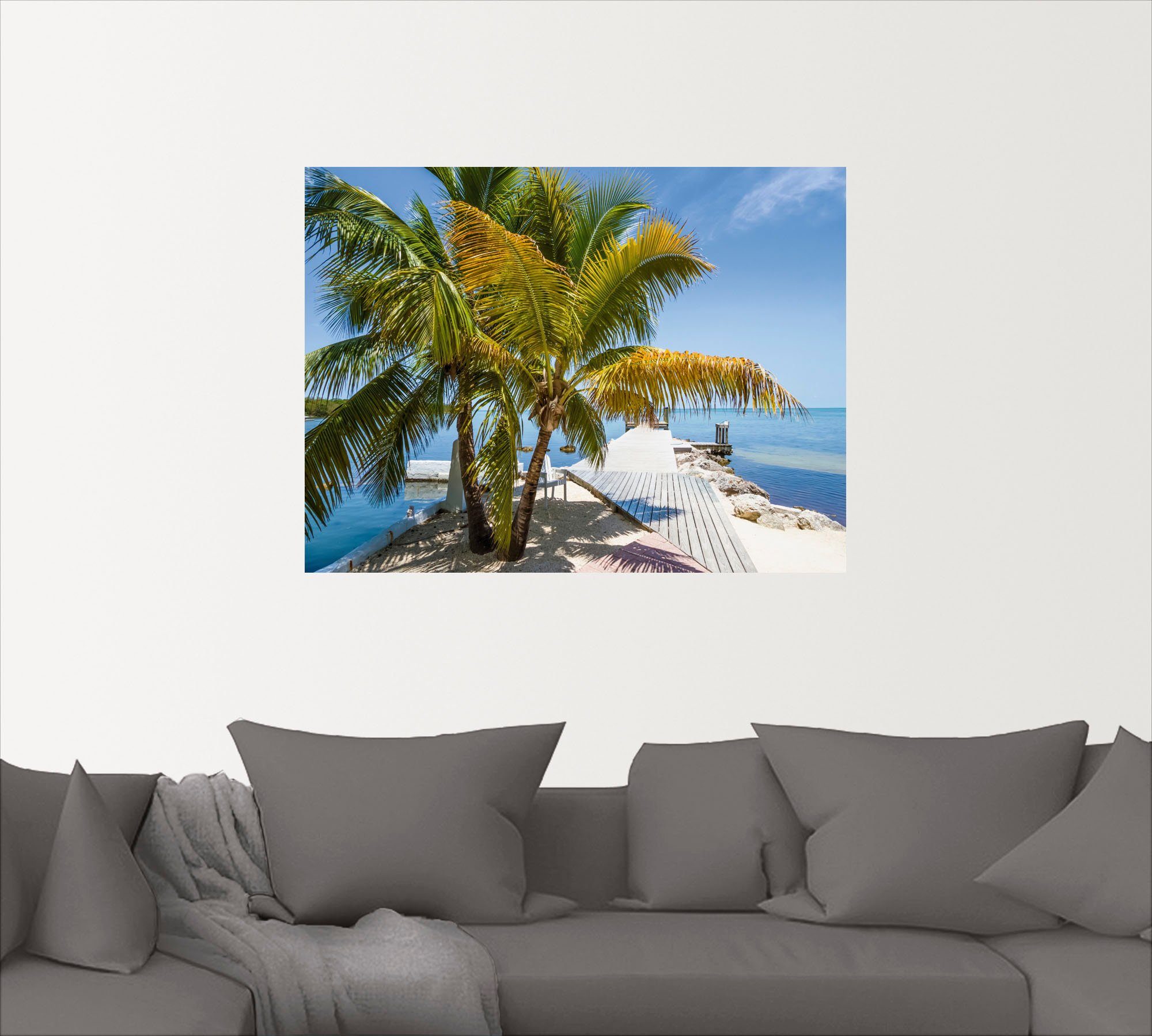 Artland Artprint Florida Keys hemelse blik als artprint op linnen, muursticker in verschillende maten