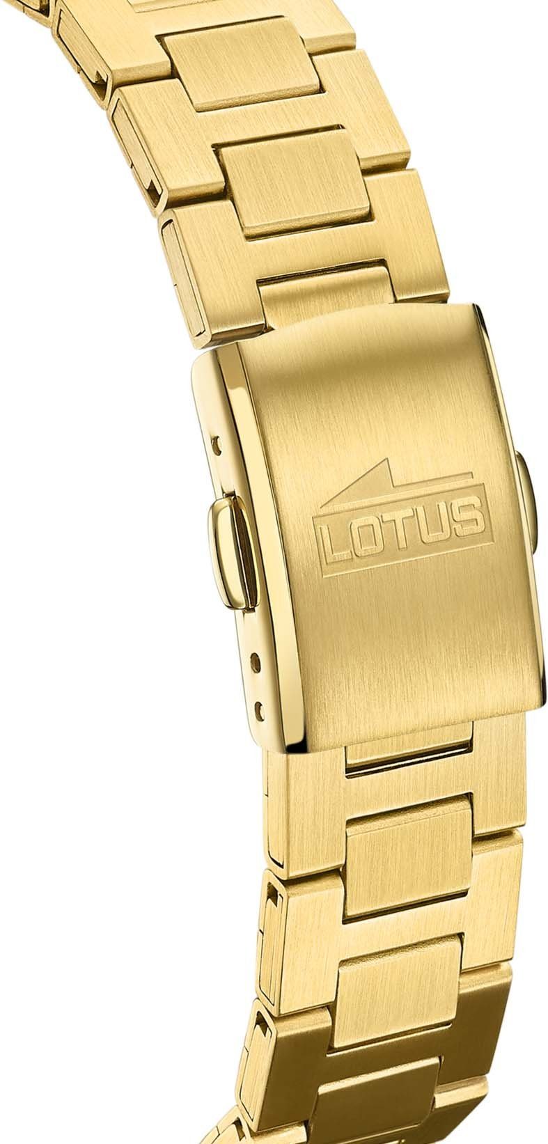 Lotus Kwartshorloge Polshorloge, dameshorloge, roestvrijstalen armband, tot 10 bar waterdicht