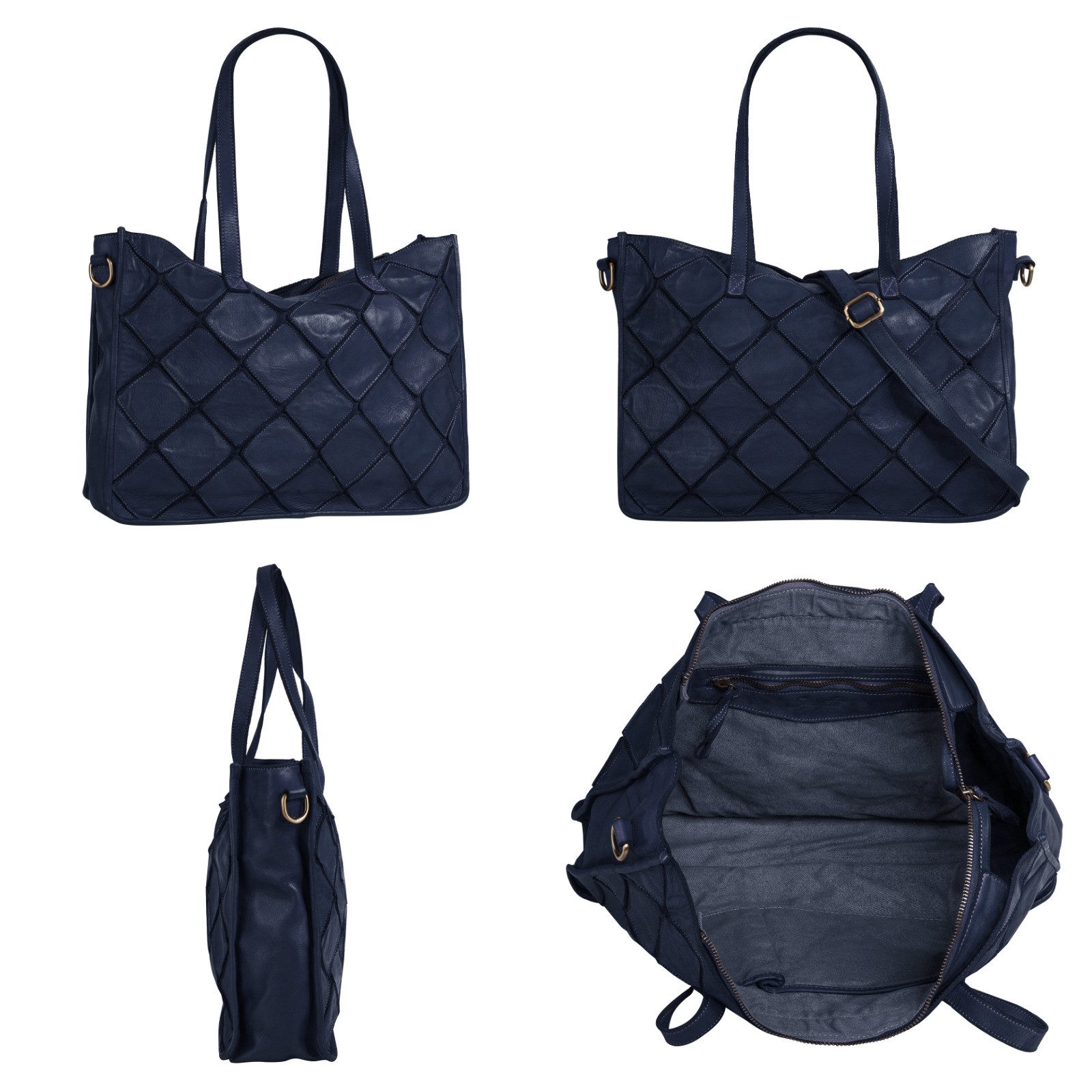 Samantha Look Shopper echt leer, made in italy