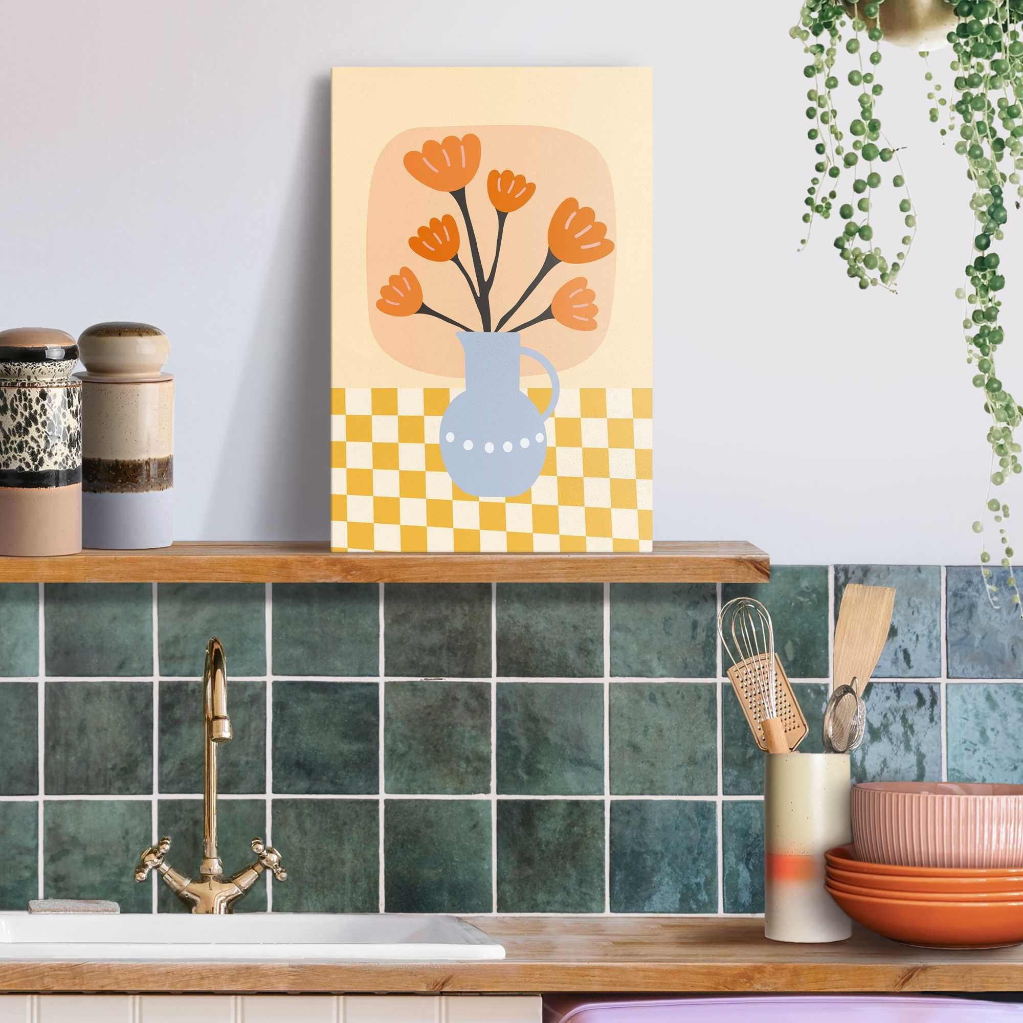 Reinders! Artprint op linnen Bloom Vase