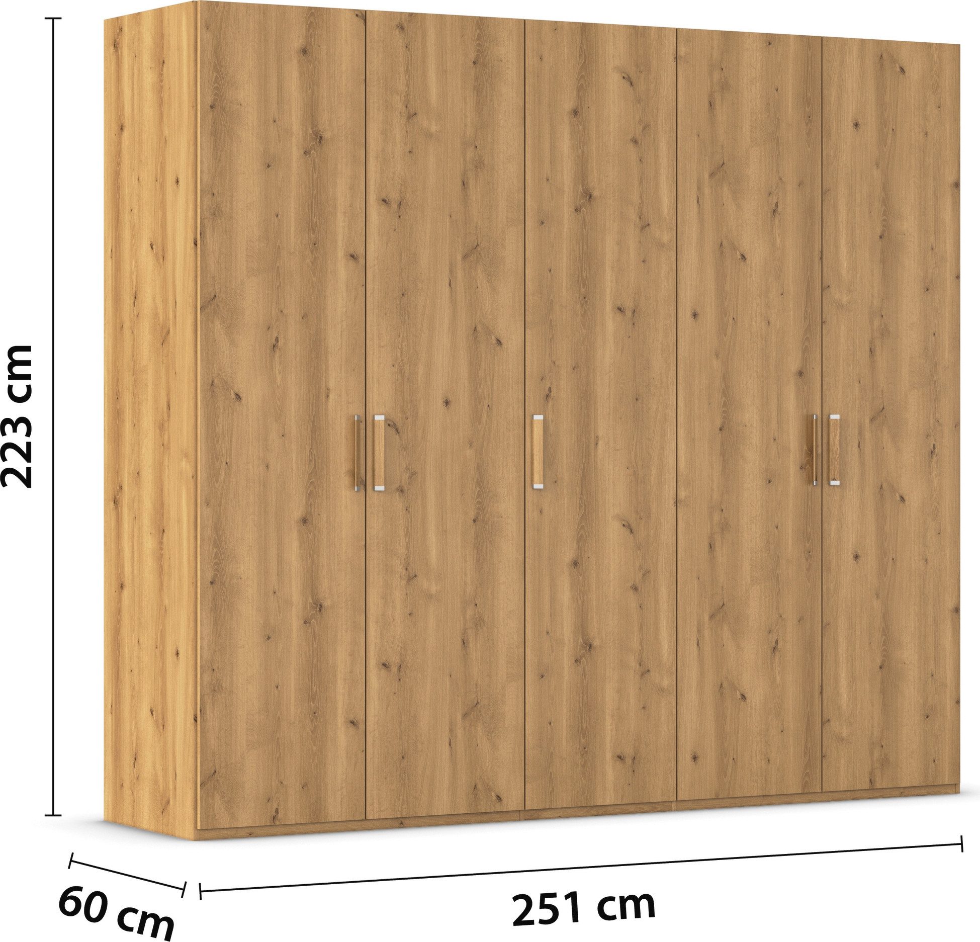 rauch Draaideurkast Kledingkast Kast Garderobe Slaapkamerkast EVELYN in elegante stijl, veel opbergruimte 4 breedtes en 2 hoogtes made in germany