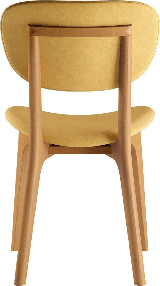 INOSIGN Stoel COZY Made in Italy Frame in beuken, kersen- of notenhout, massief hout, designstoel (set, 2 stuks)