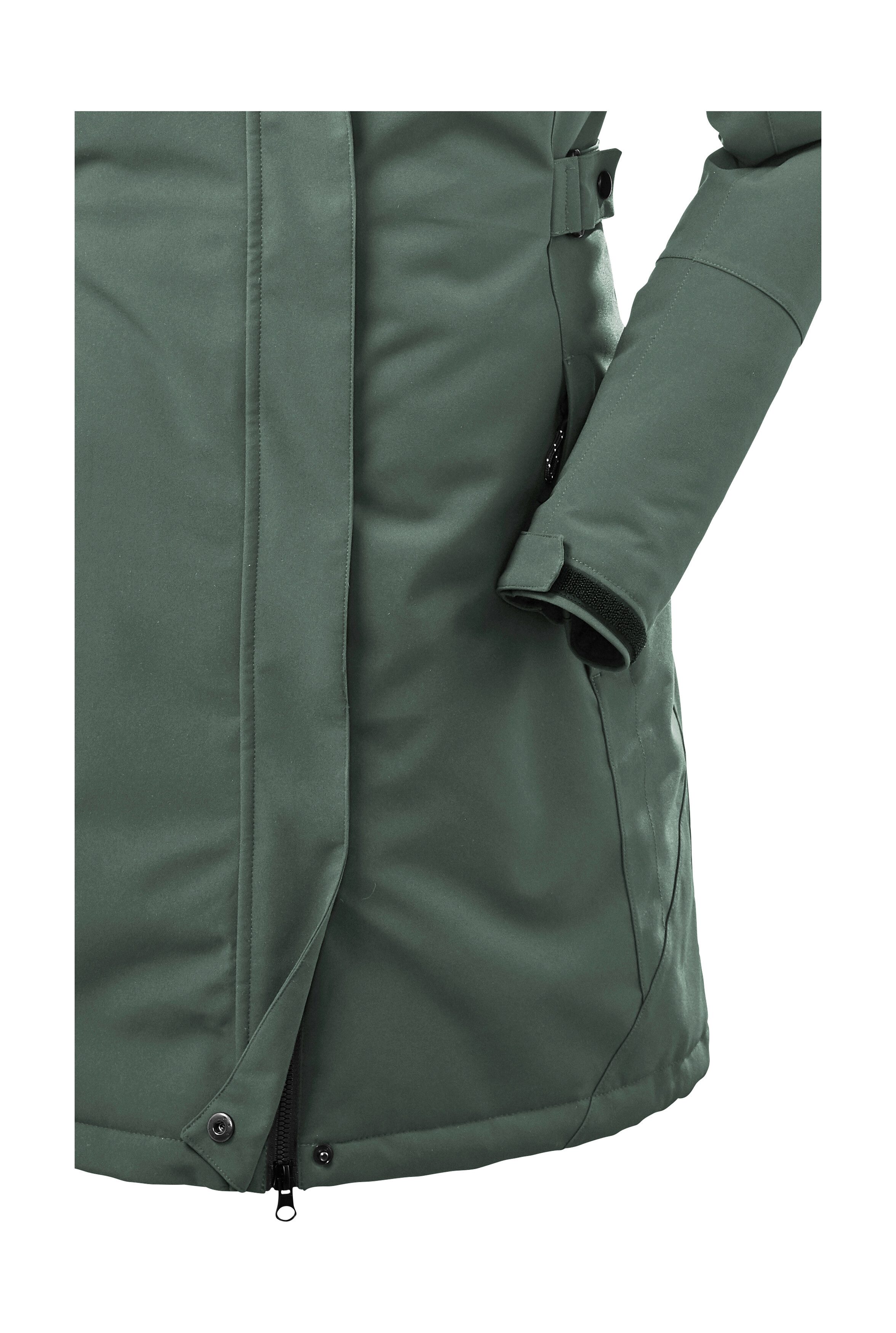 Killtec Parka KOW 165 WMN PRK Water- en winddichte parka met teddyfleece en afneembare capuchon