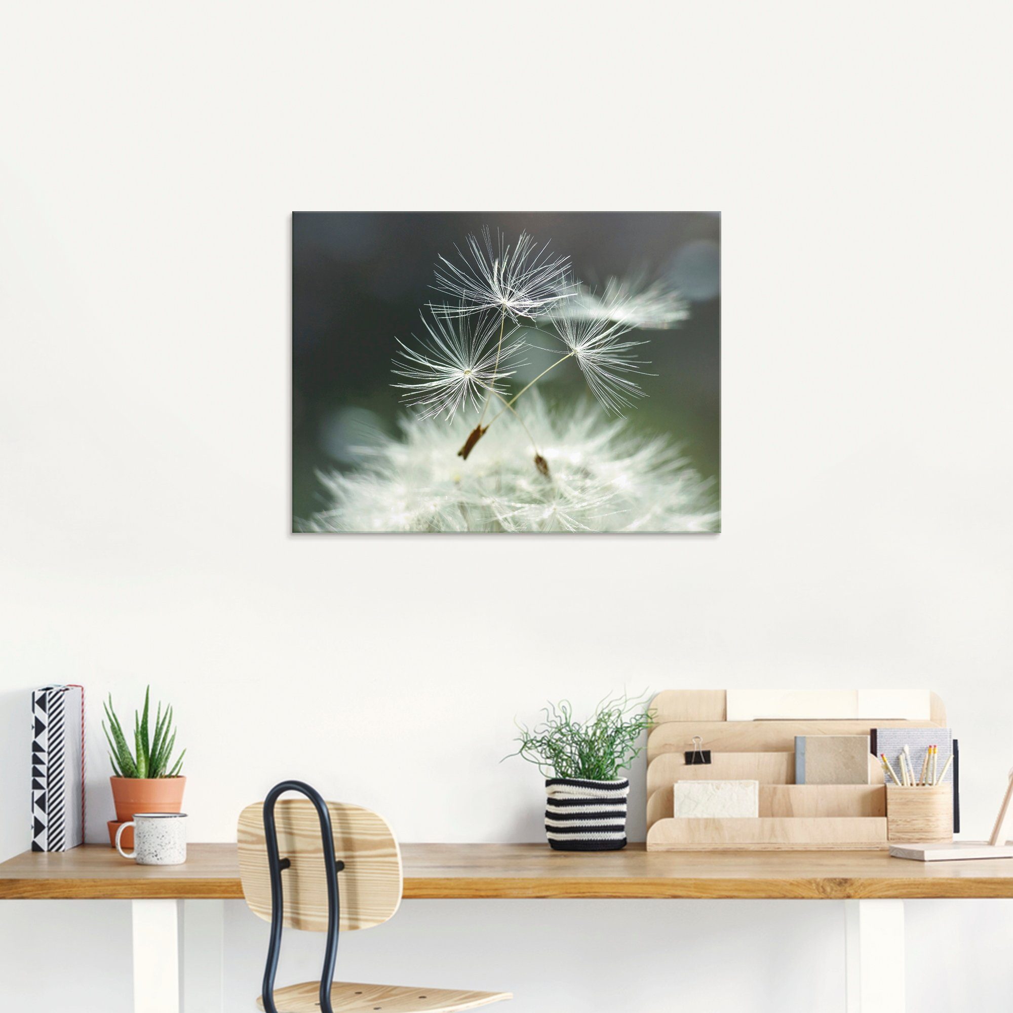 Artland Print op glas Pluizenbol Facility in verschillende maten