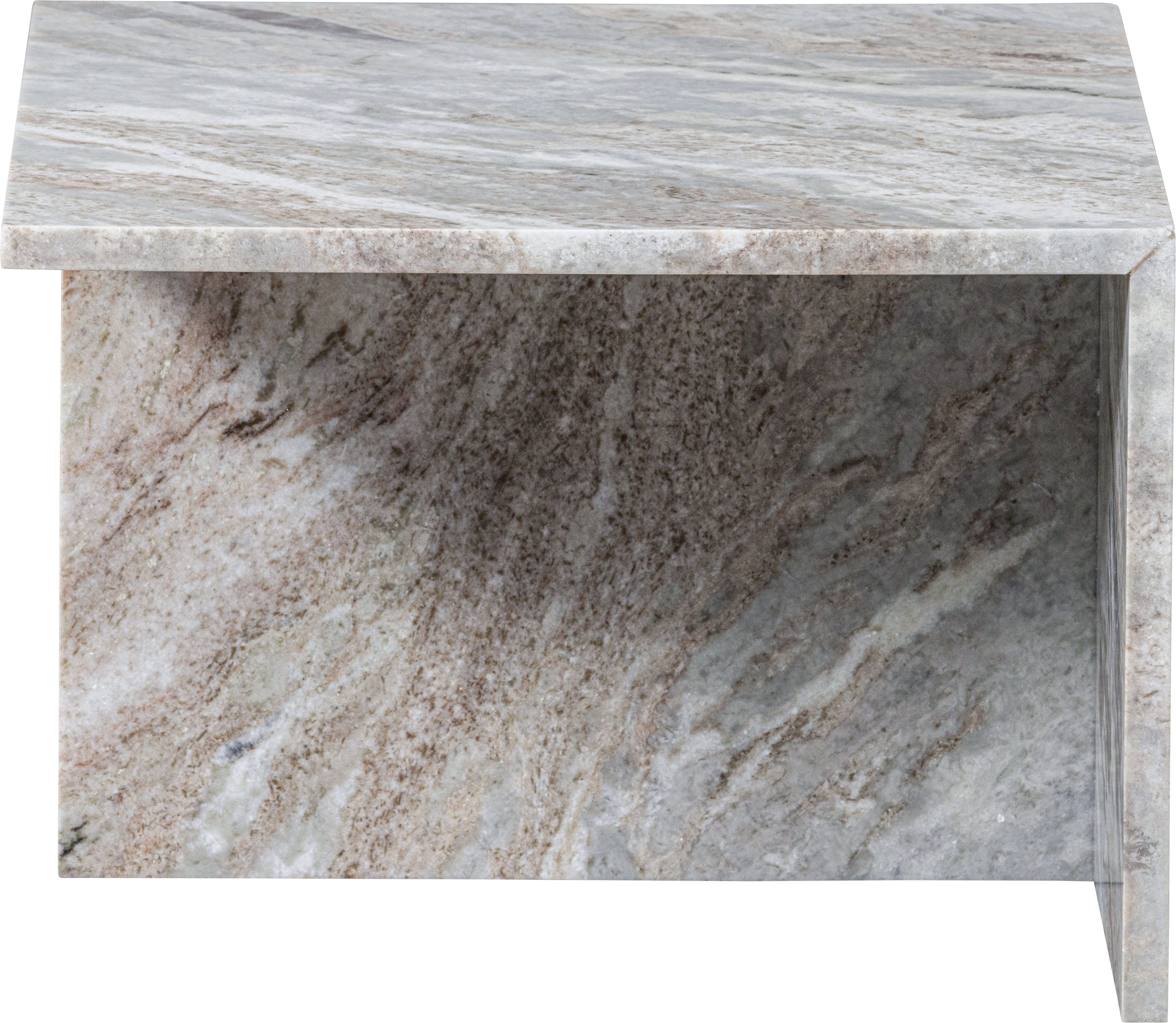 WOOOD Salontafel Xhail met een royale tafelblad, van marmer, h 35 cm x b 50 cm