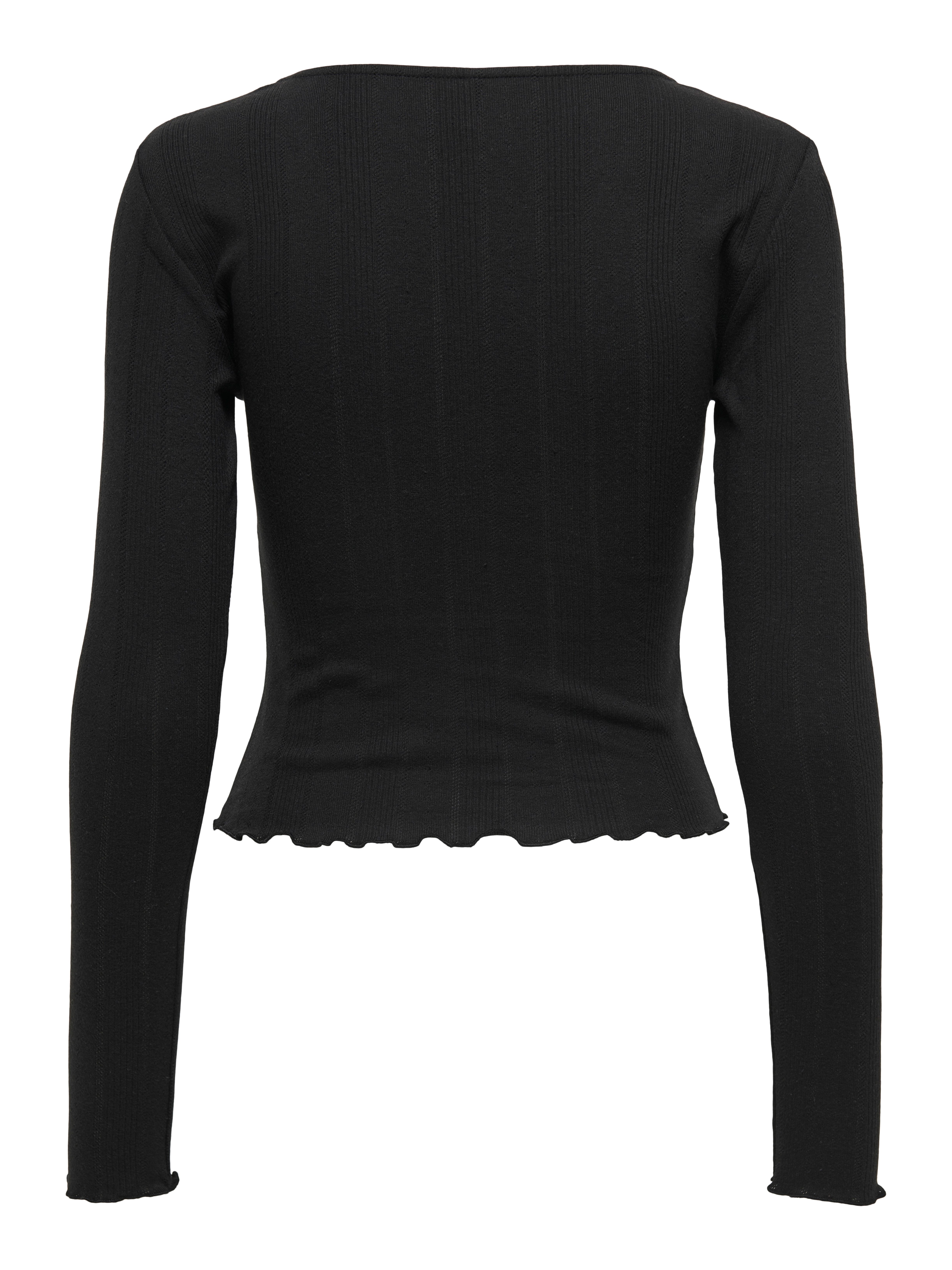 Only Shirt met lange mouwen ONLCARLOTTA L/S WRAP TOP JRS