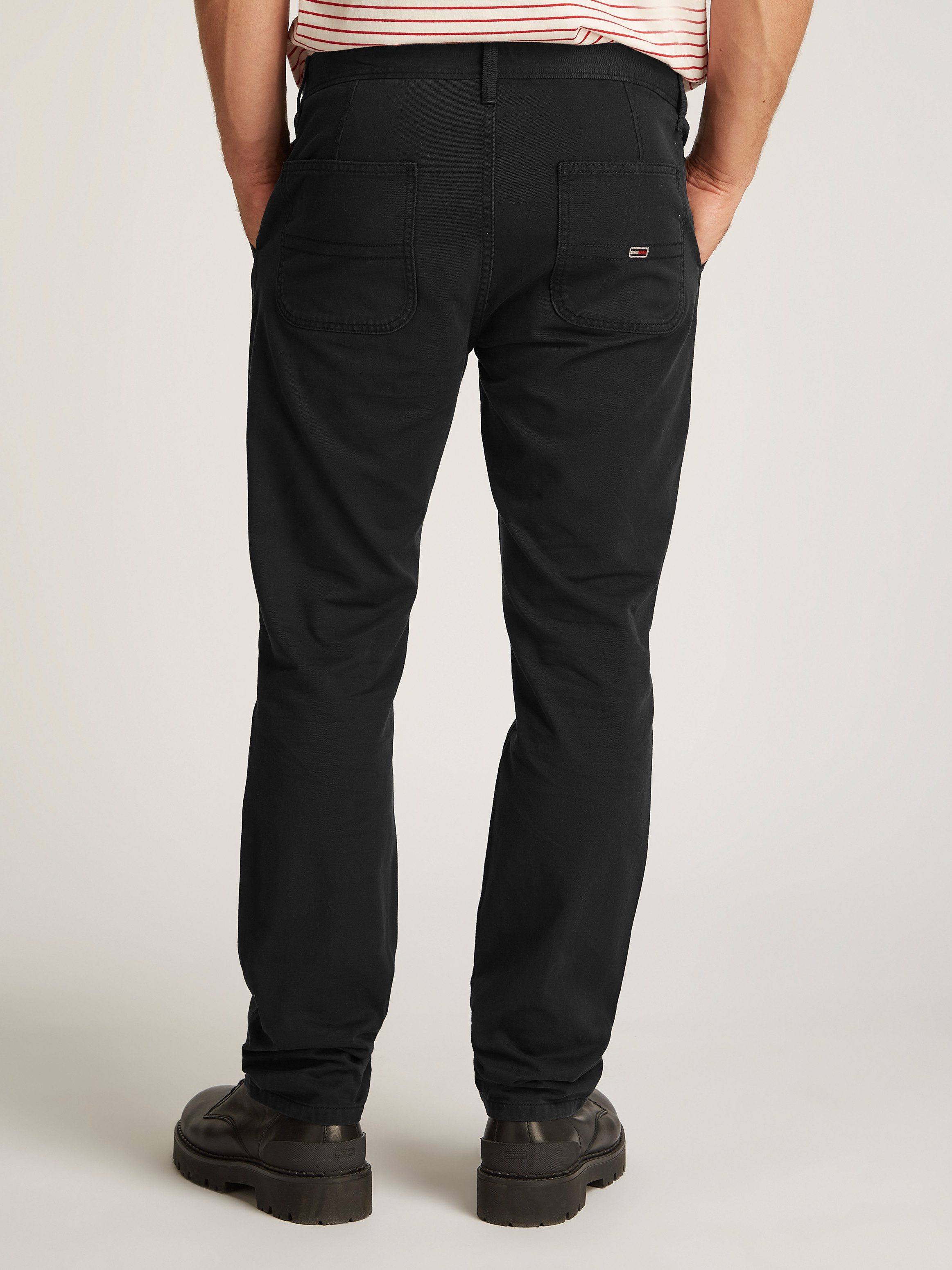 TOMMY JEANS Chino TJM RYAN CHINO met geborduurd logo