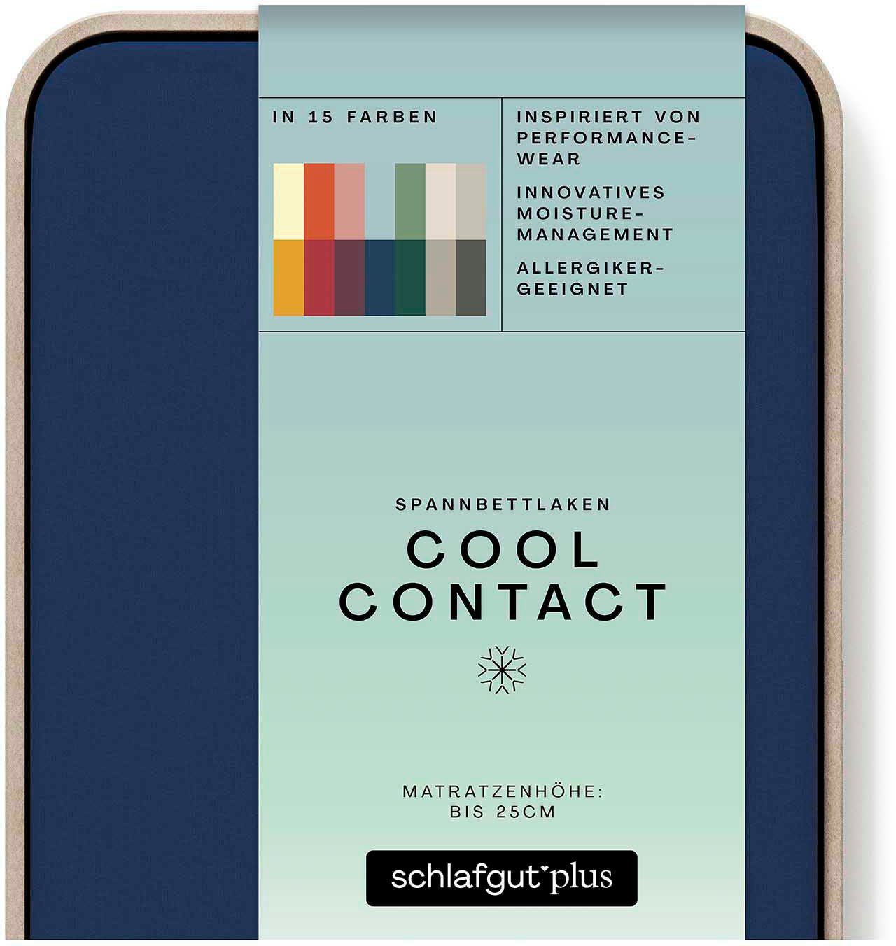 Schlafgut Hoeslaken Cool Contact 100% gekamd microvezel (1 stuk)