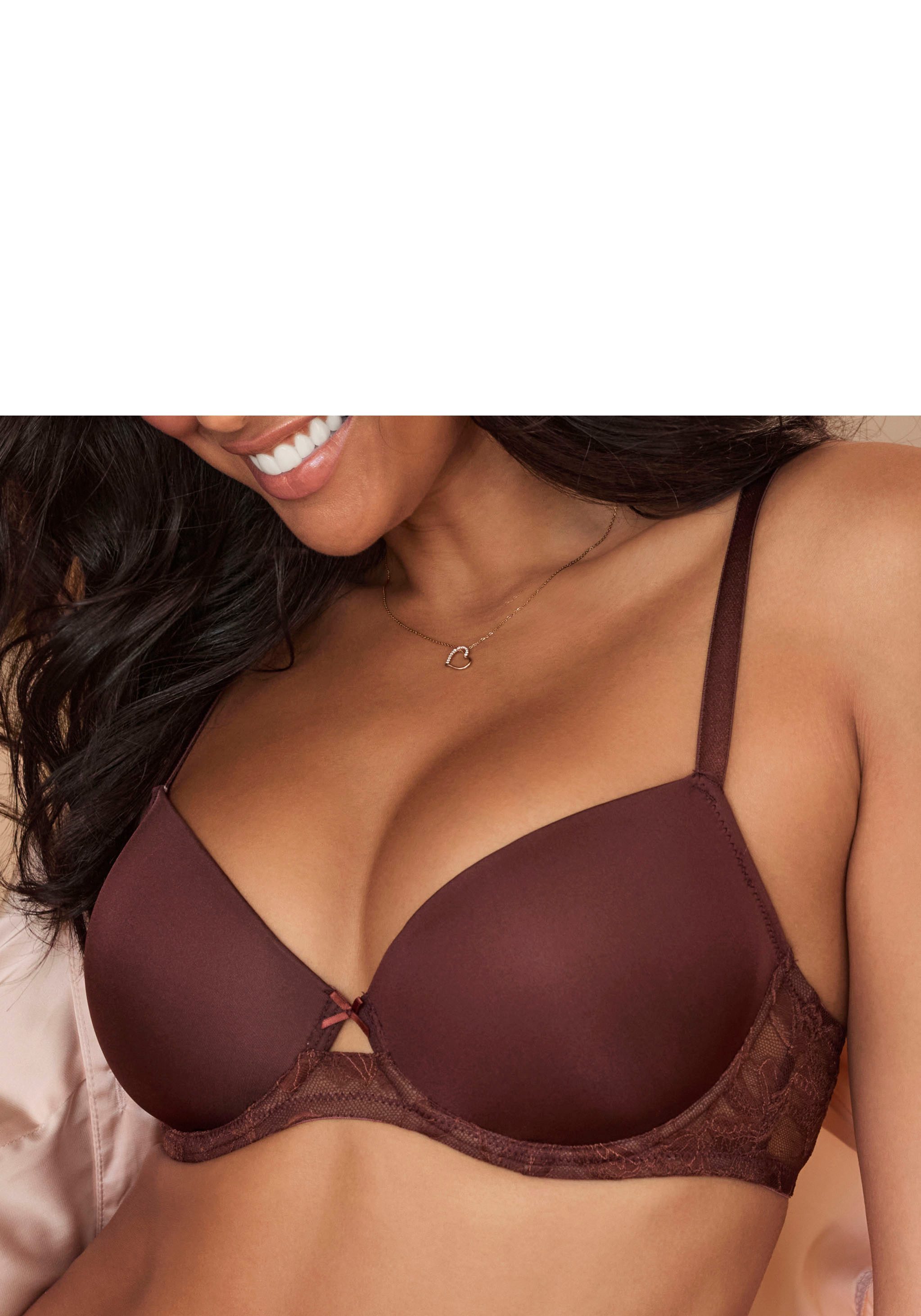 Lascana Bh met steuncups met beugel en prachtige kanten rug, sexy lingerie