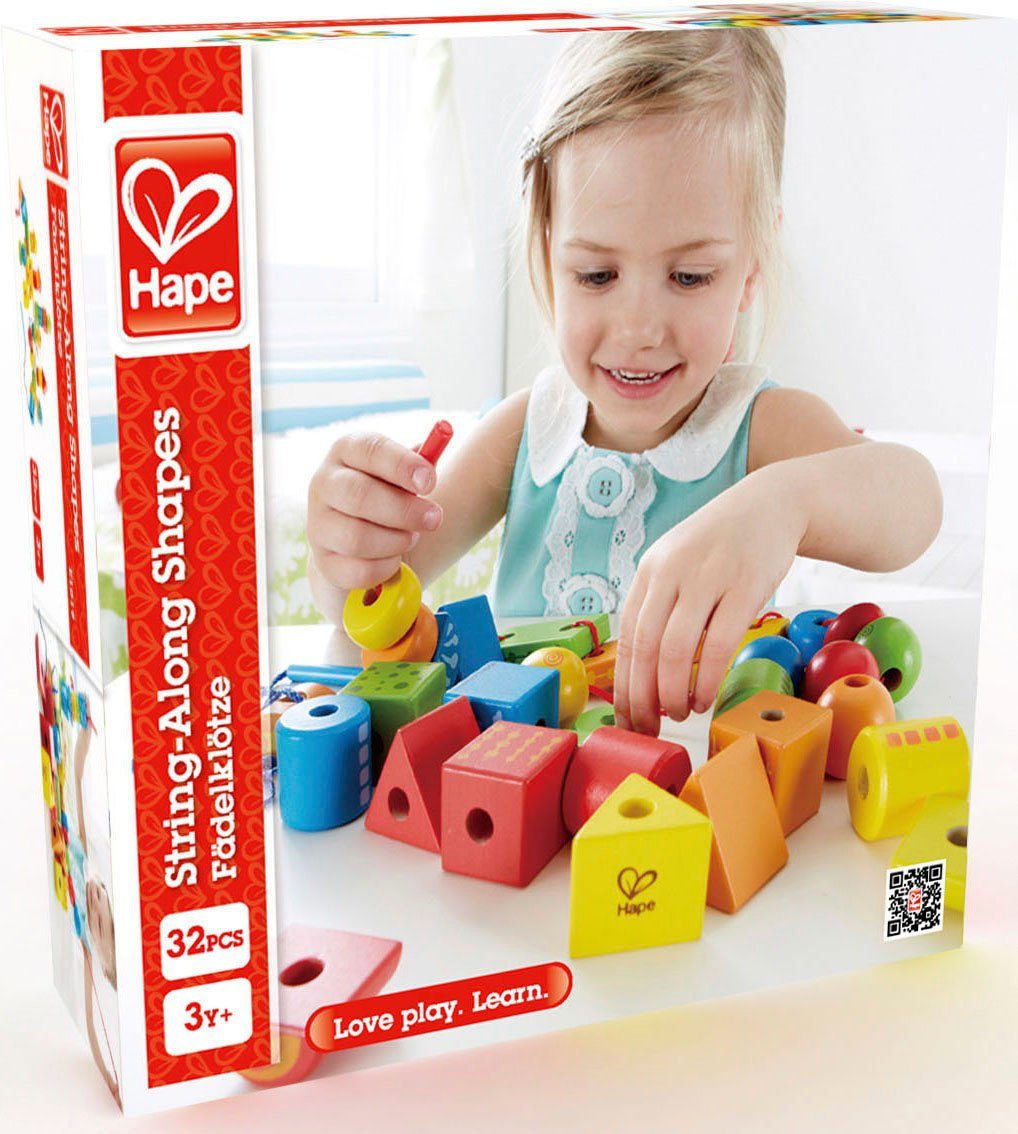 Hape Bouwblokken Blokken met schroefdraad (set, 32 stuks)