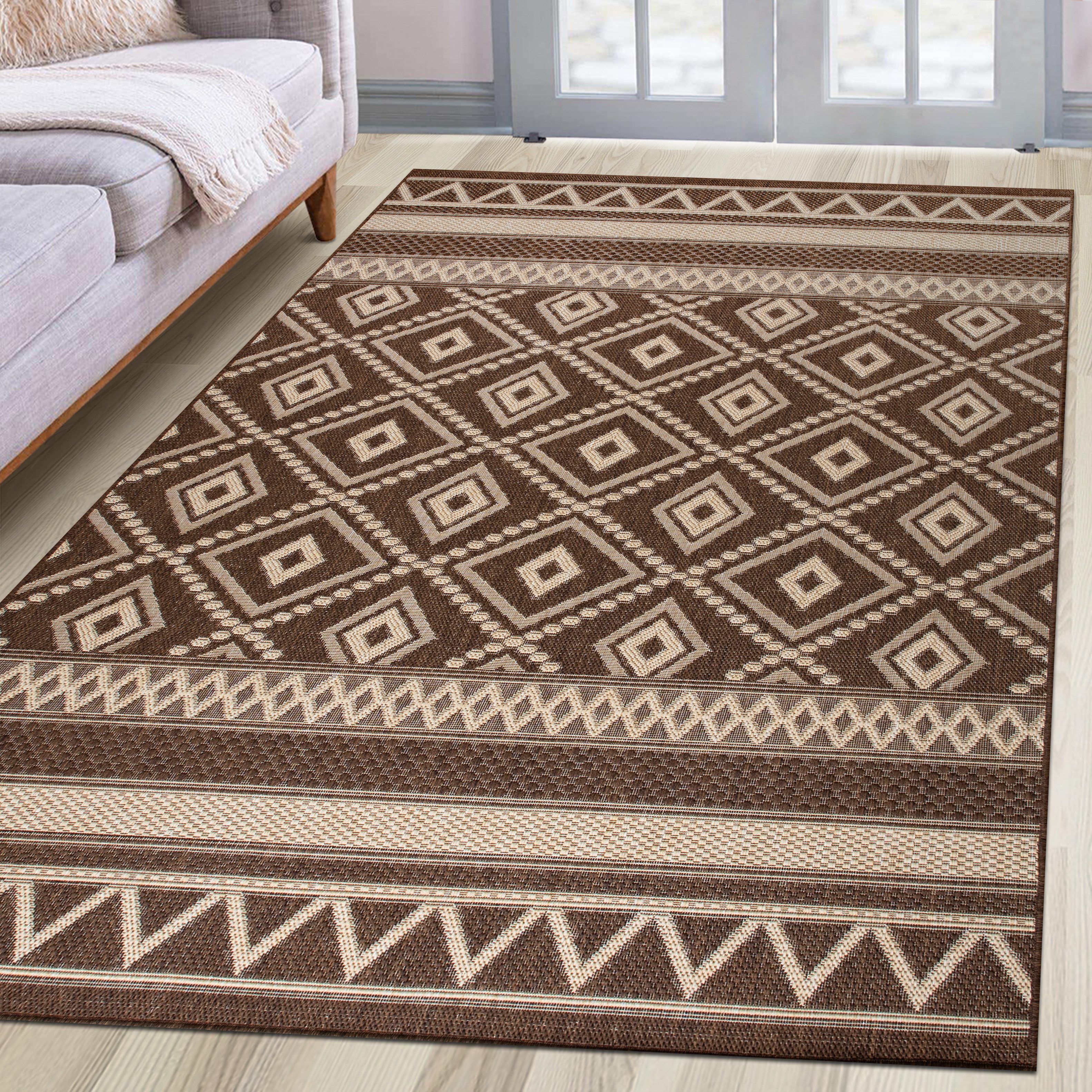 my home Vloerkleed Toronto is ook als loper verkrijgbaar Geschikt voor binnen en buiten, sisal-look, weerbestendig & uv-bestendig, boho