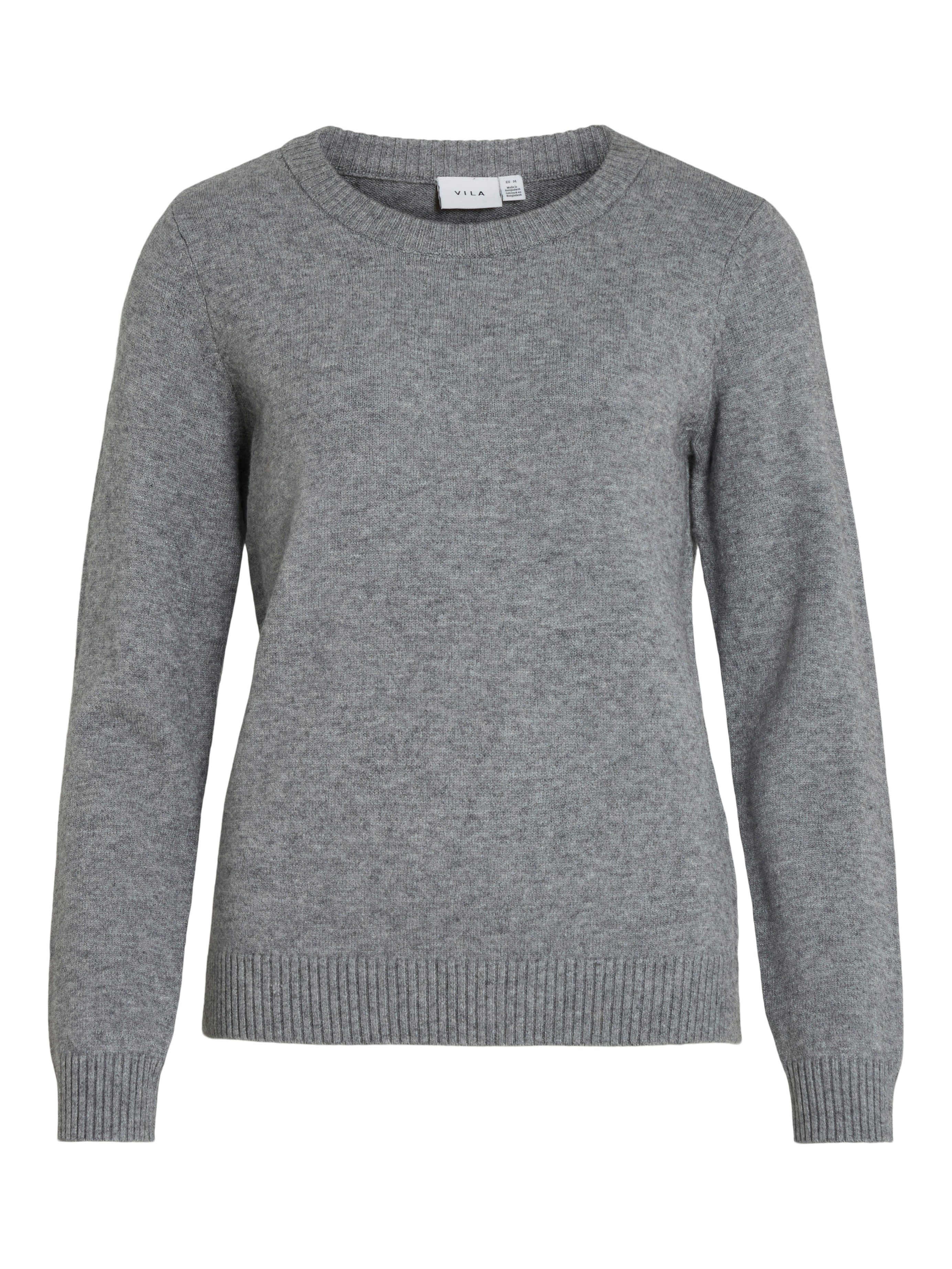 Vila Trui met ronde hals VIRIL O-NECK L/S KNIT TOP - NOOS