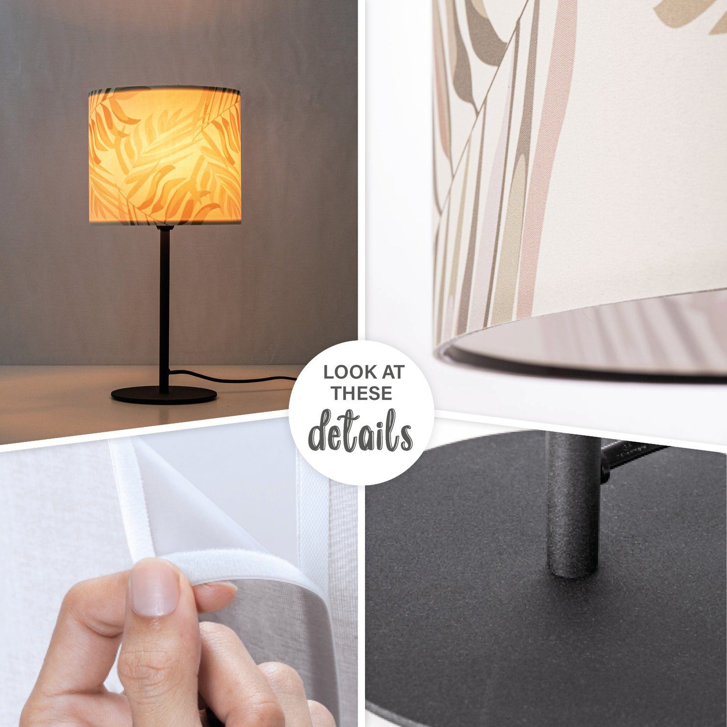 Paco Home Tafellamp Kuba 126 Nacht nachtlamp woonkamer schrijven jungle palm