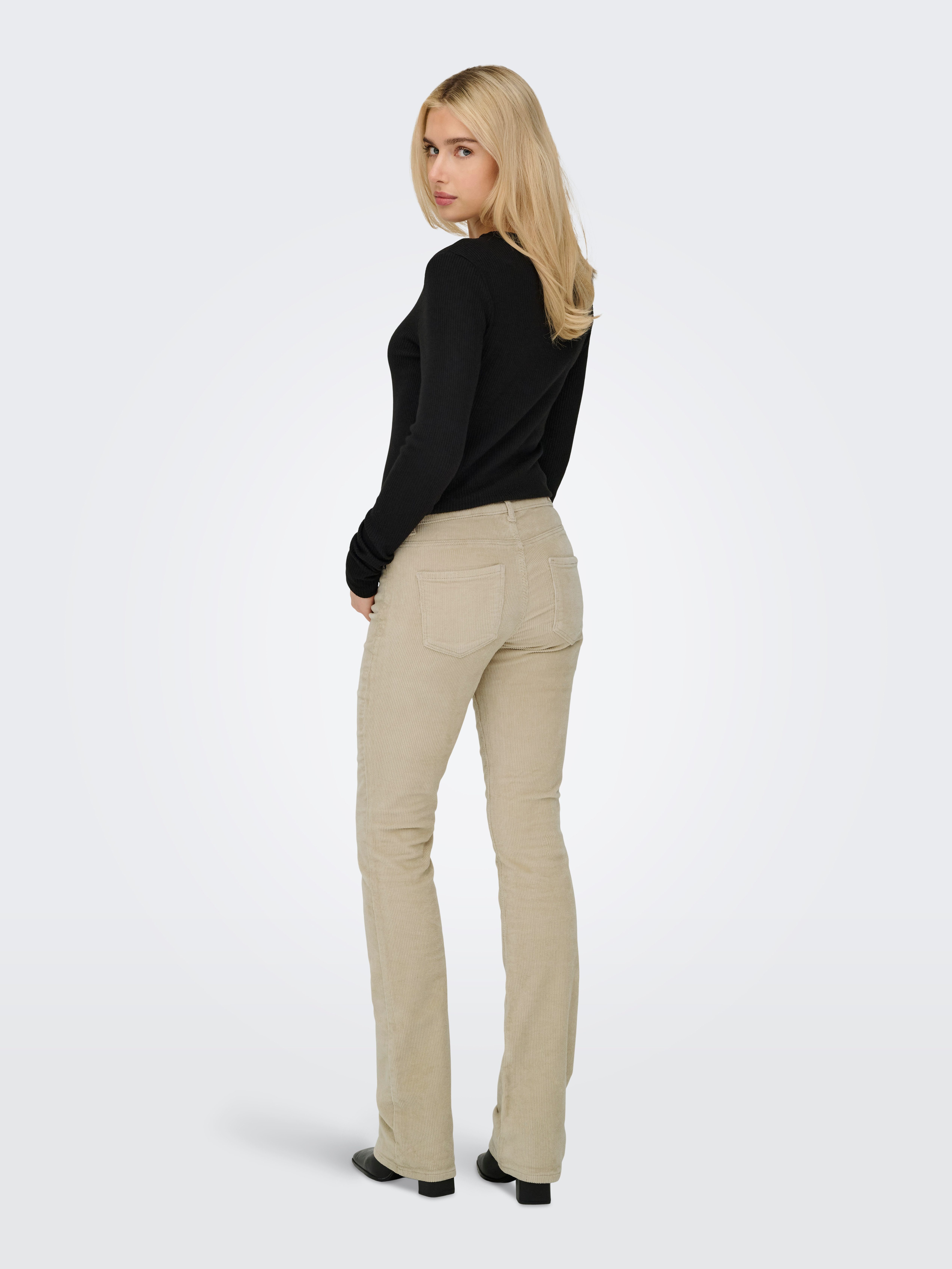 Only Cordbroek ONLMARY – Flared corduroy broek met stretchcomfort