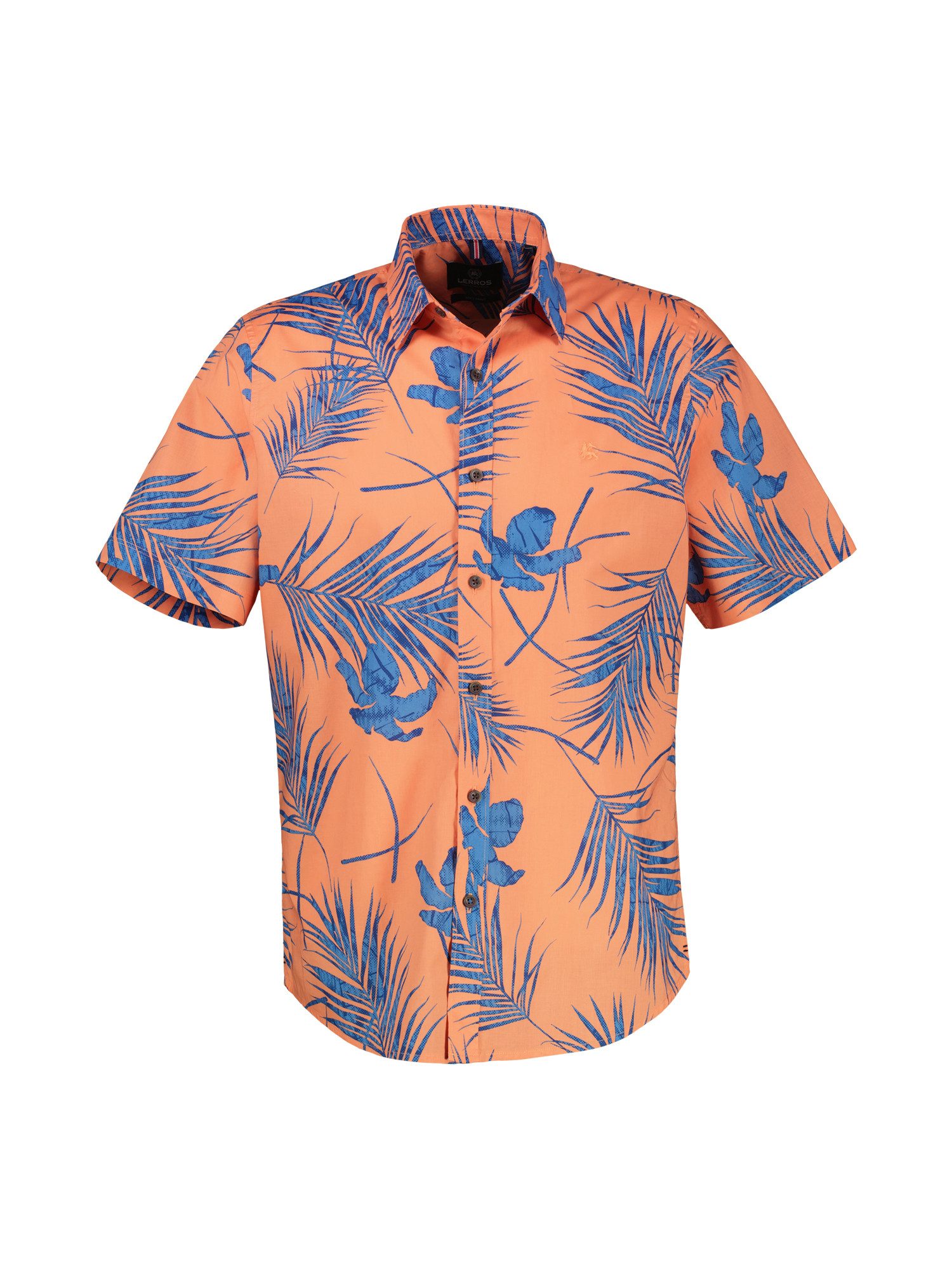 Lerros Overhemd met korte mouwen LERROS kortarmig heren overhemd, Hawaiian-stijl