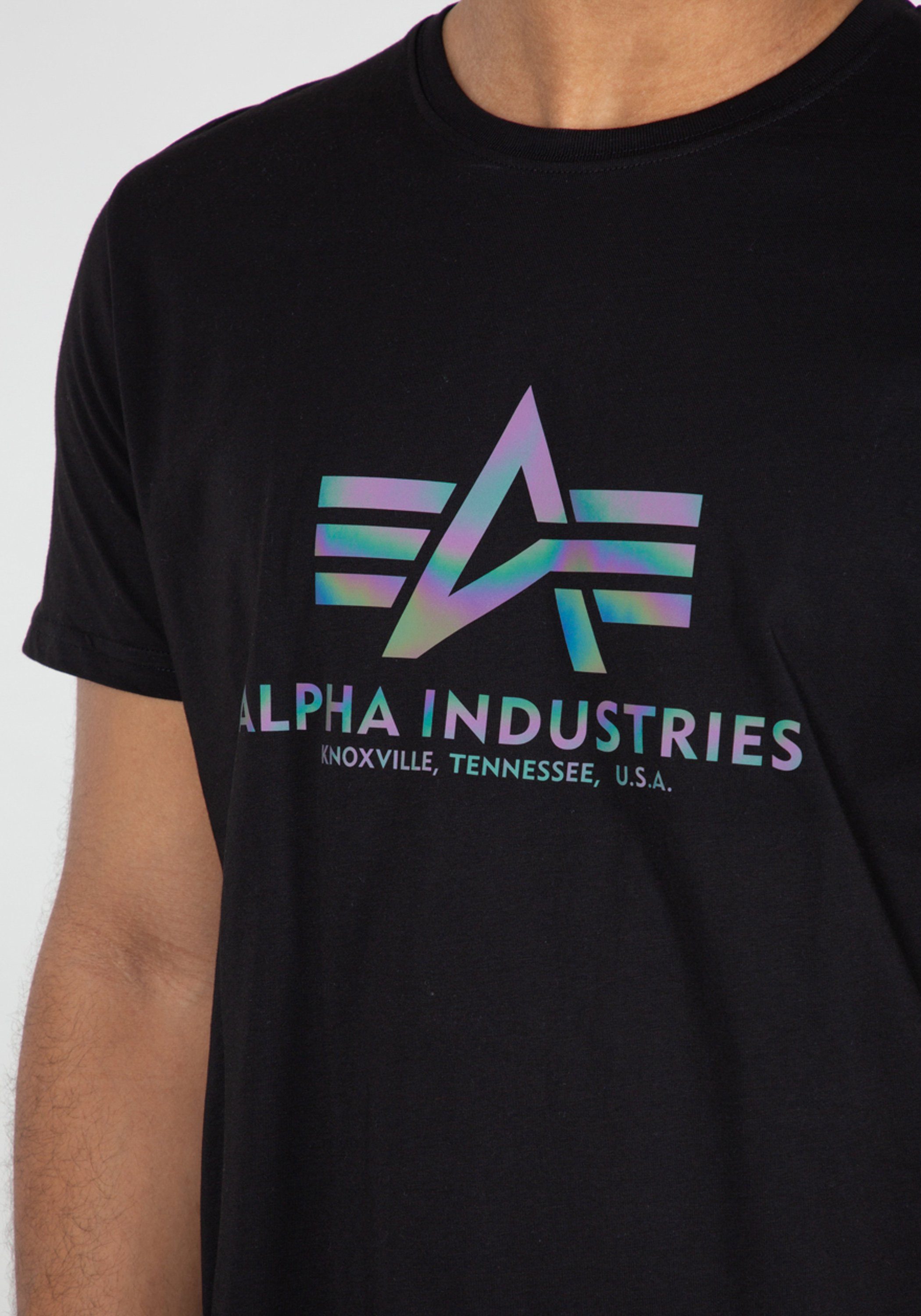 Alpha Industries T-shirt Alpha Industries Men - T-Shirts Basic T Rainbow Reflective