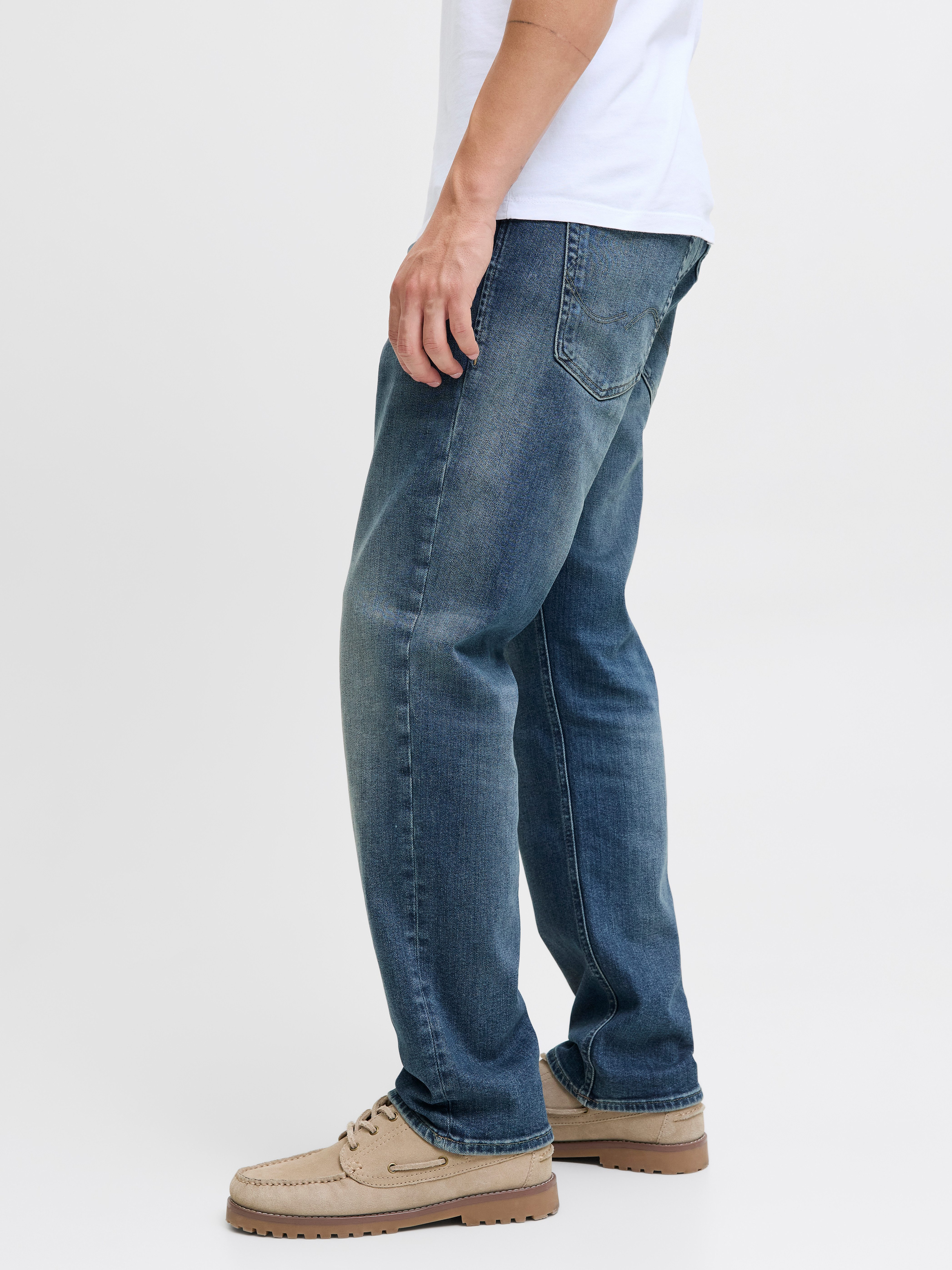 Jack & Jones Regular fit jeans JJICLARK met used-look en stretch voor dagelijks gebruik
