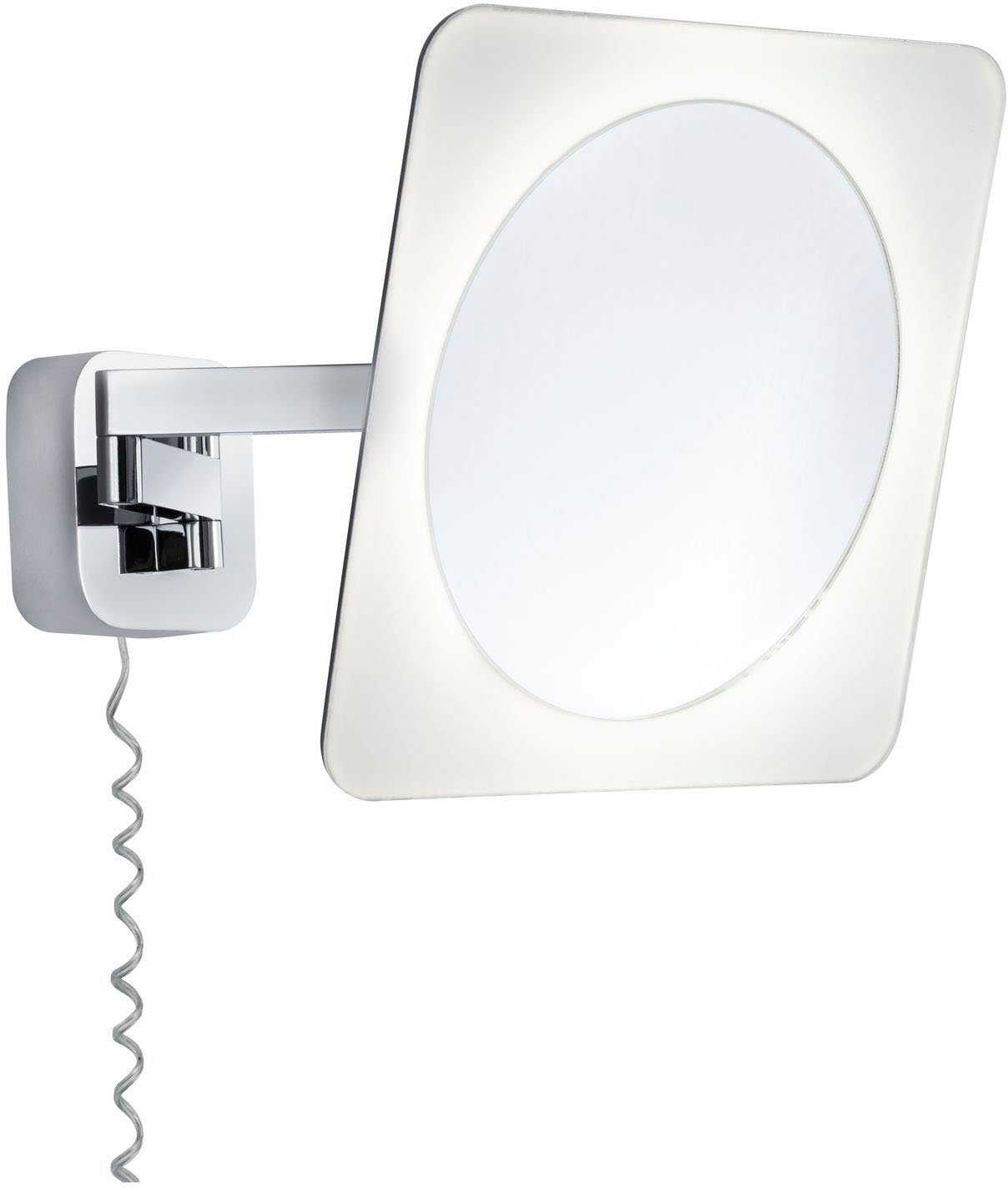 Paulmann Led-wandlamp Cosmetica spiegel Bela LED IP44 5,7W Chroom, Wit, Spiegel, Metaal (1 stuk)