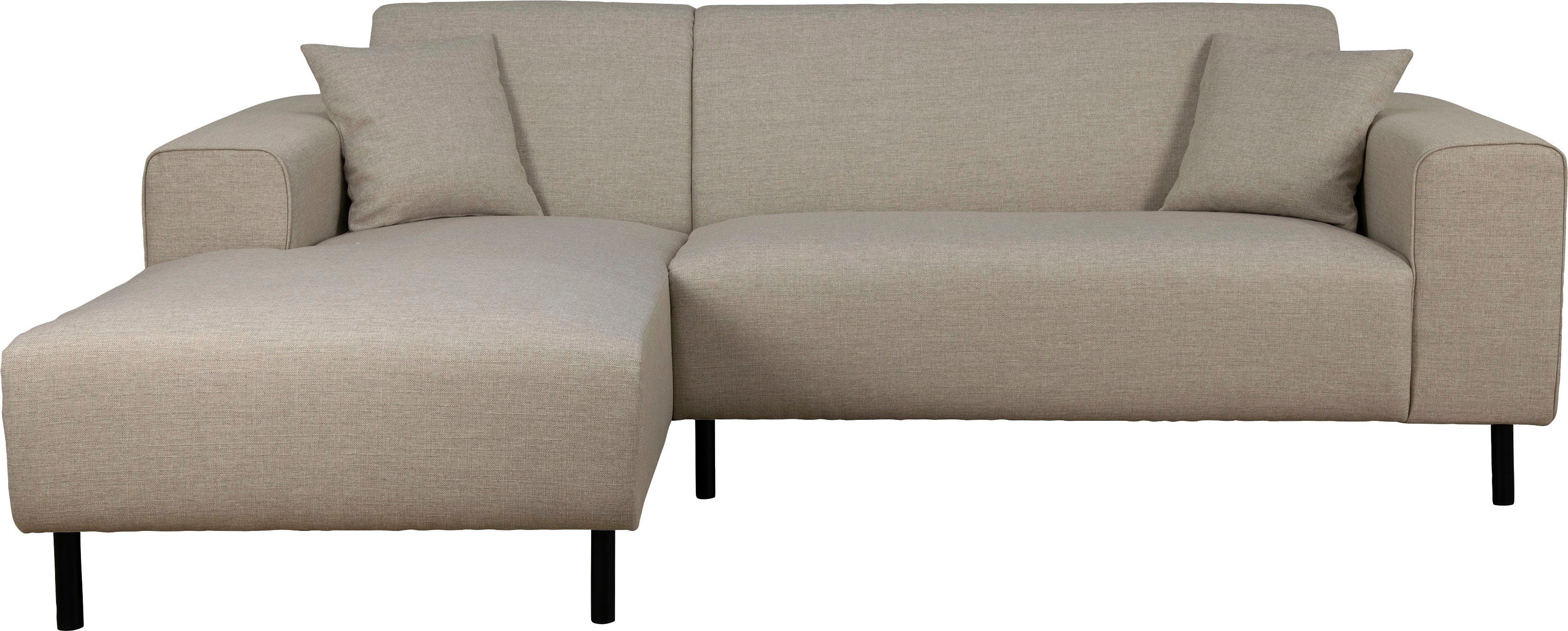 Home affaire Hoekbank ARROS L-vorm met golfondersteuning, afmetingen B/D/H: 235/163/81 cm incl. sierkussens, met recamiere rechts/links bestelbaar, ook in cord