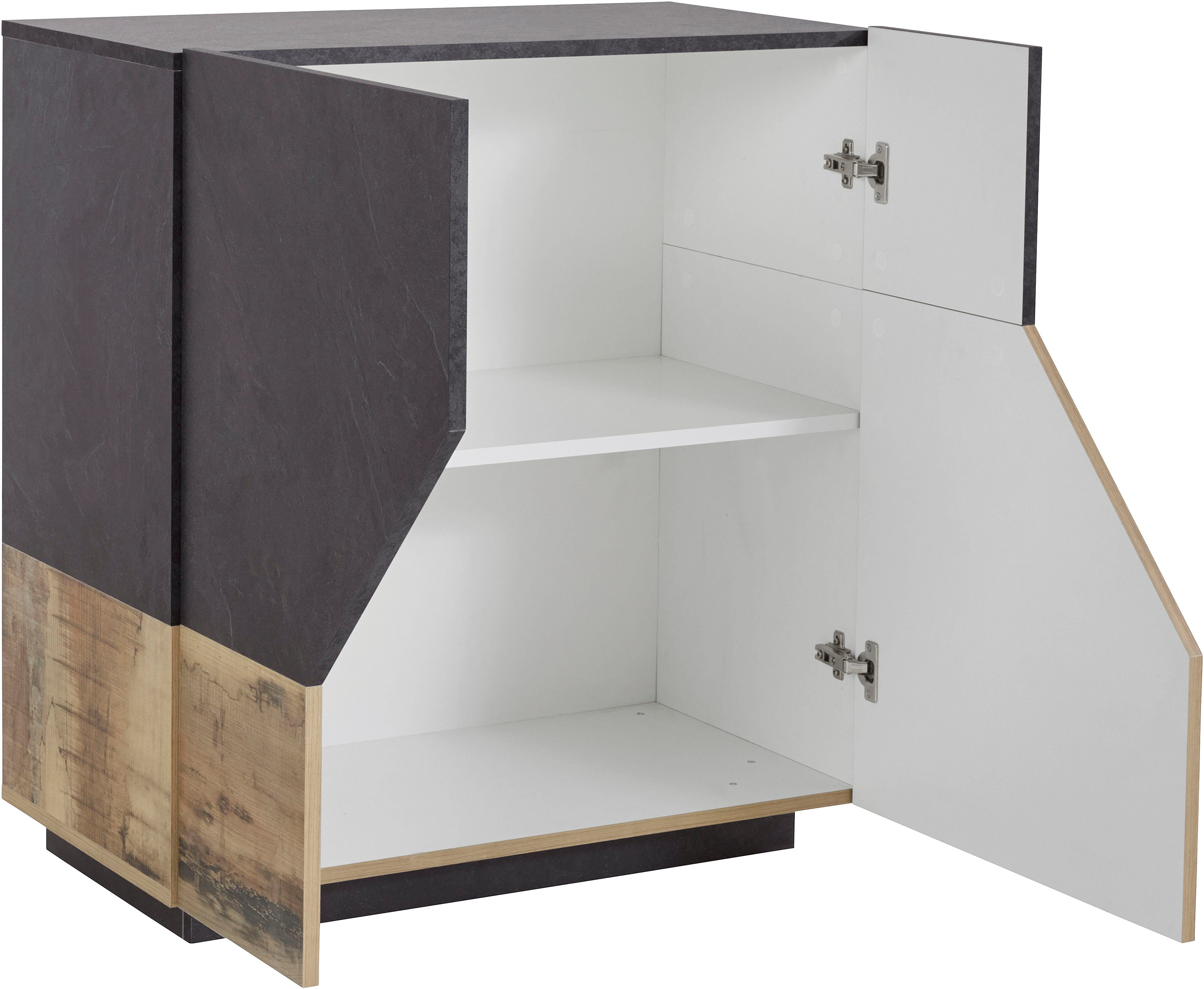 INOSIGN Dressoir ALIEN commode, kast, dressoir met 2 deuren en 2 vakken
