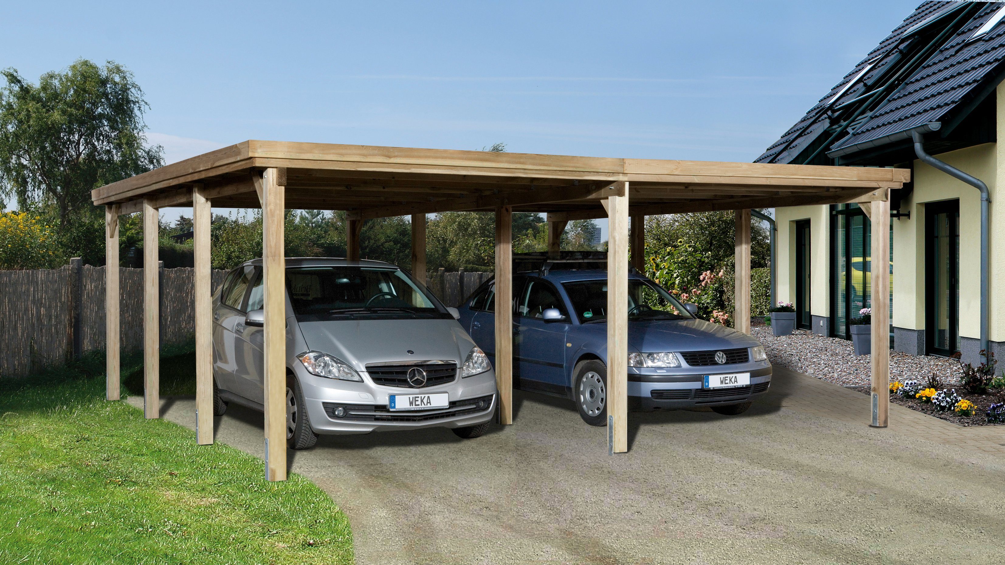 weka Dubbele carport Optima 2