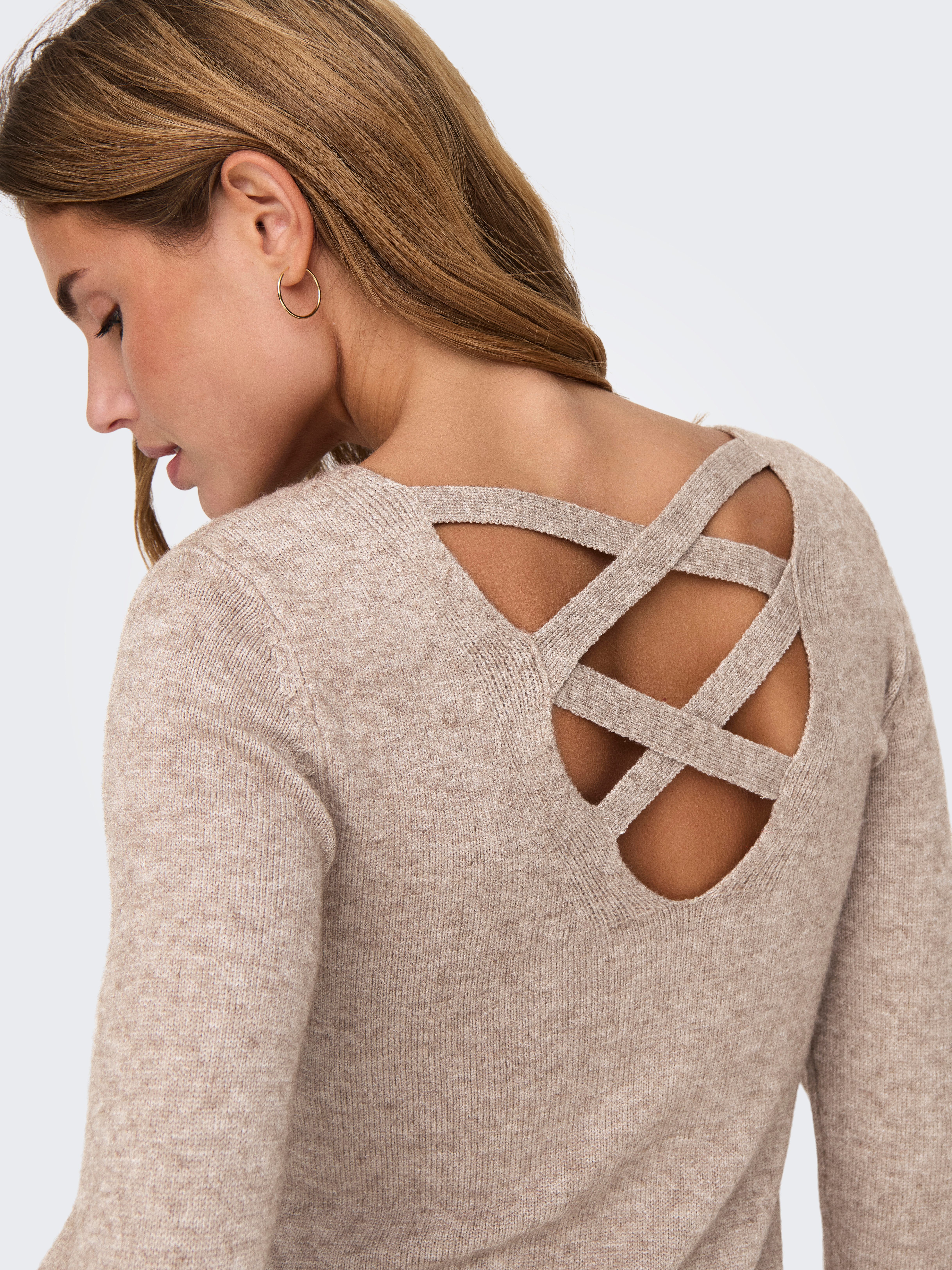 Only Midi-jurk ONLLEVA BACK DETAIL DRESS EX KNT