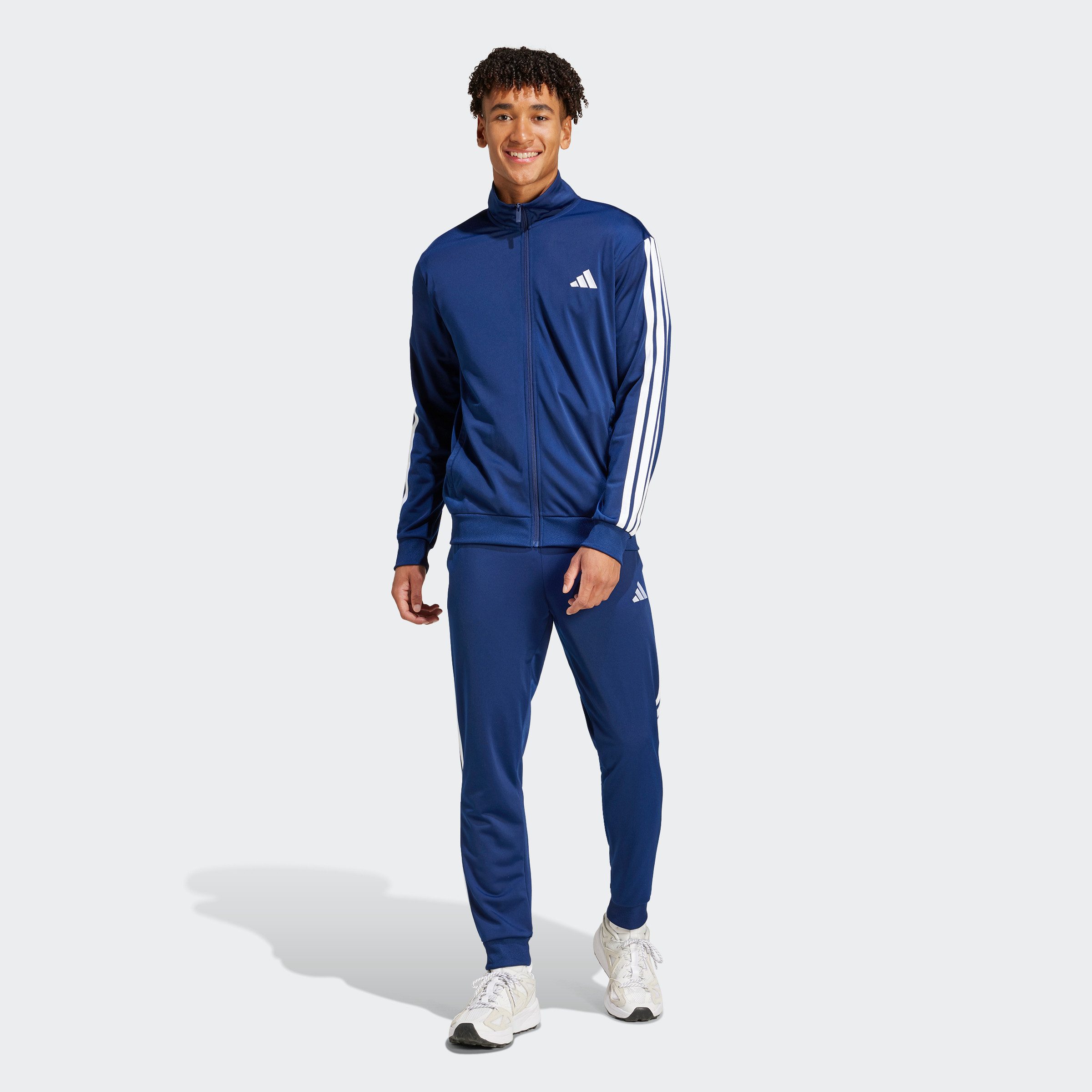Adidas Sportswear Trainingspak M 3S TR TT TS Basic 3-strepen tricot (2-delig)