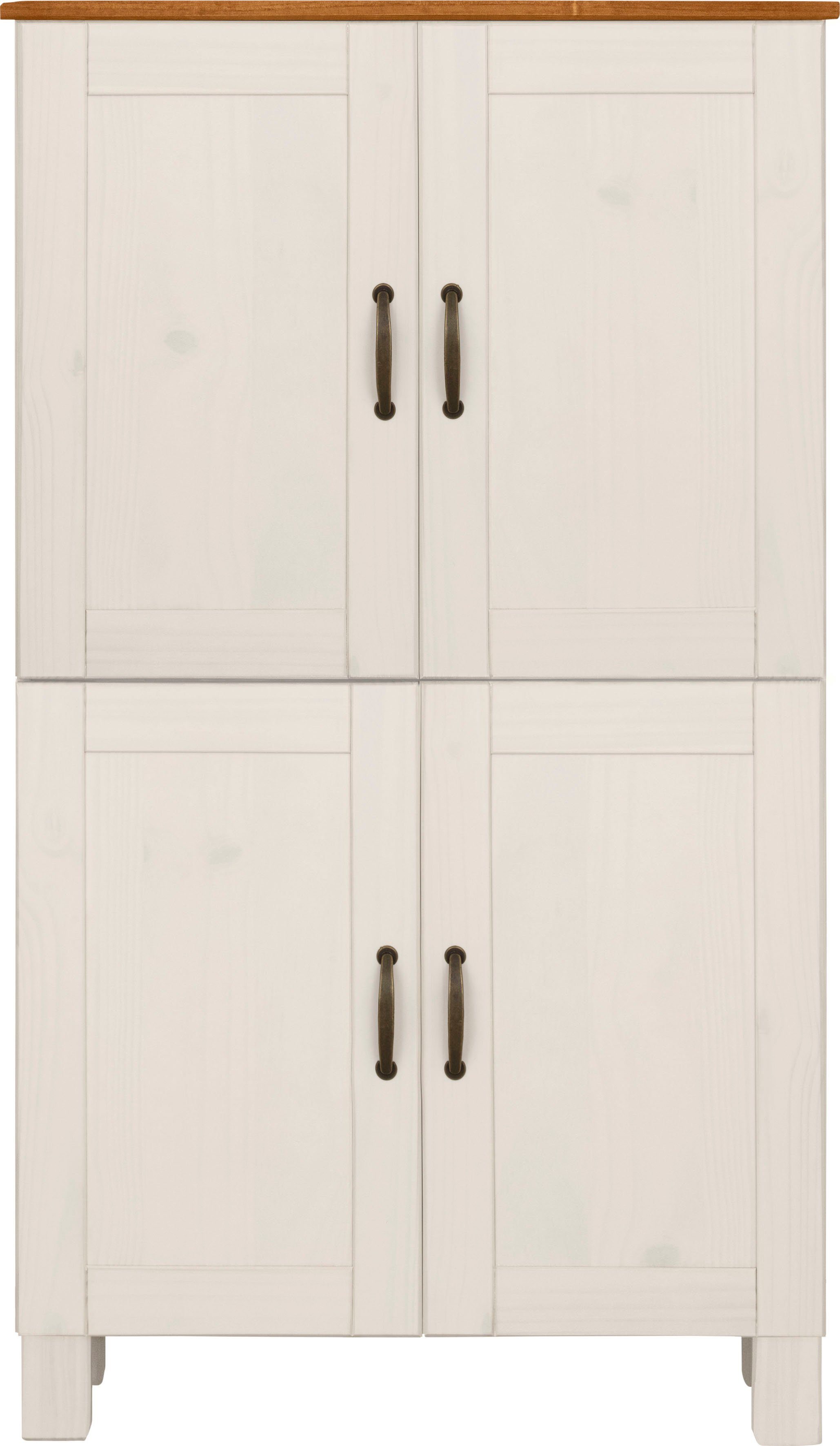 Home affaire Halfhoge kast Rodby Massief, FSC®-gecertificeerd hout, breedte 75 cm, hoogte 130 cm
