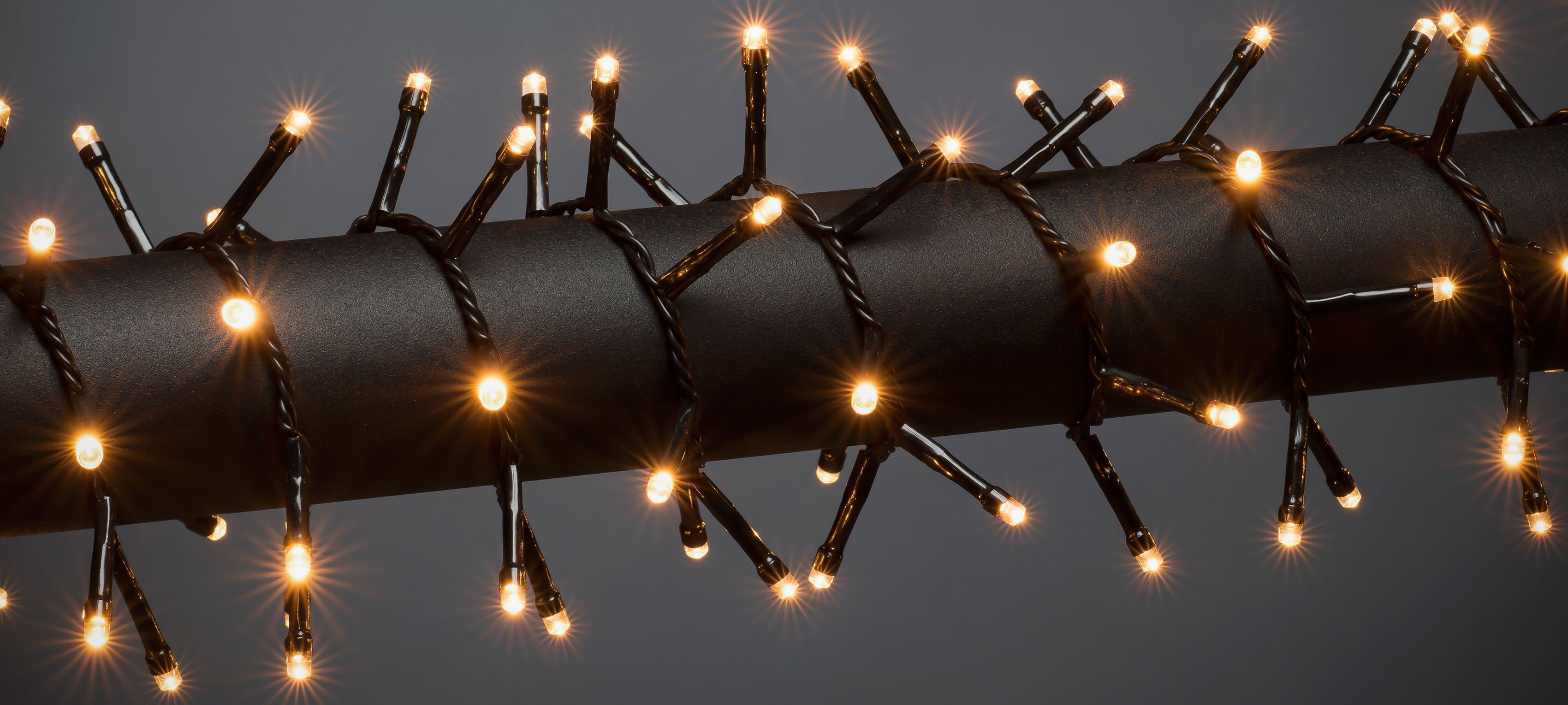 KONSTSMIDE Led-lichtsnoer Kerst versiering Micro-led clusterverlichting Cluster, 600 amberkleurige dioden