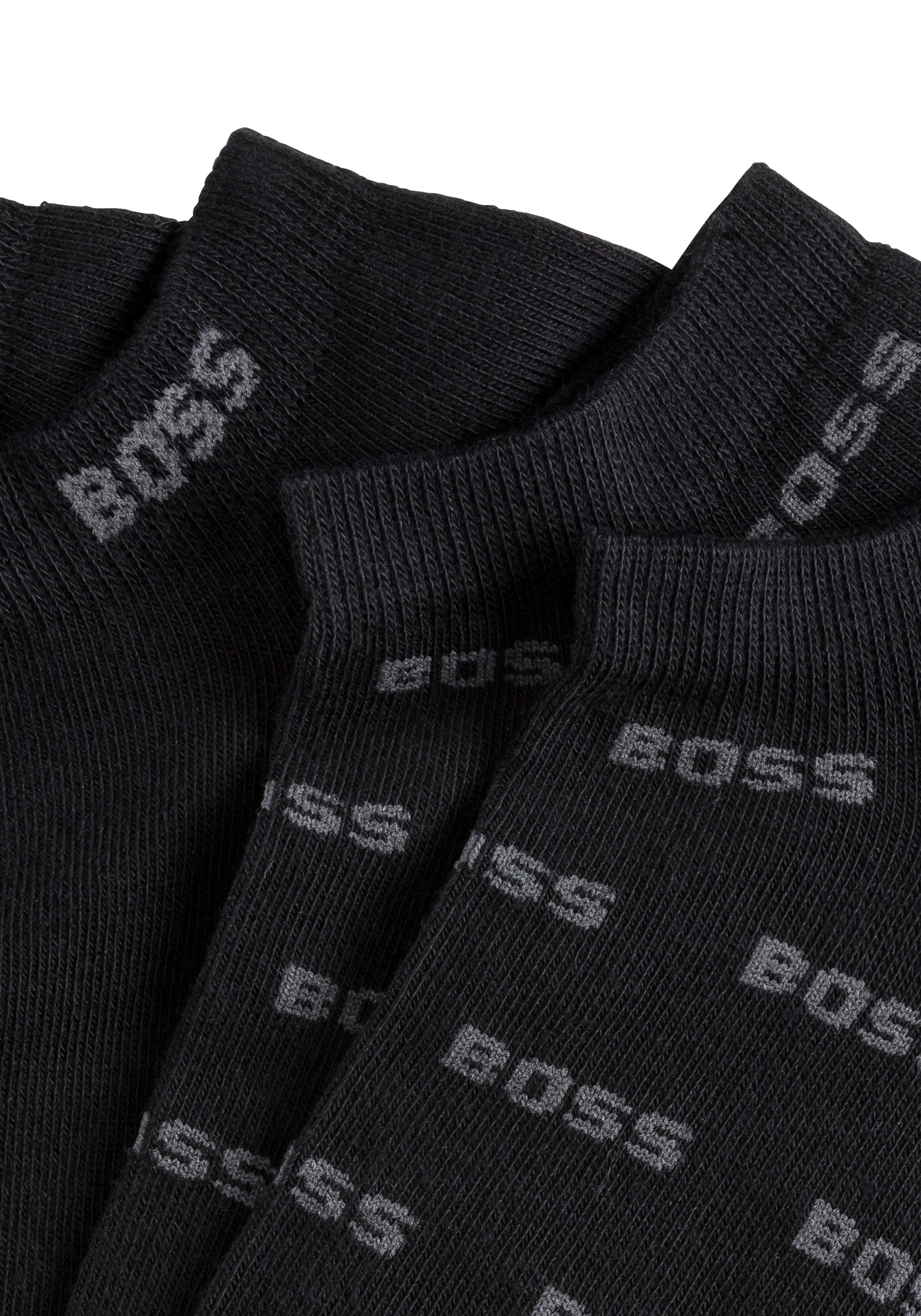 BOSS Vrijetijdssokken 2P AS Allover CC met logoborduursels (set, 2 stuks)