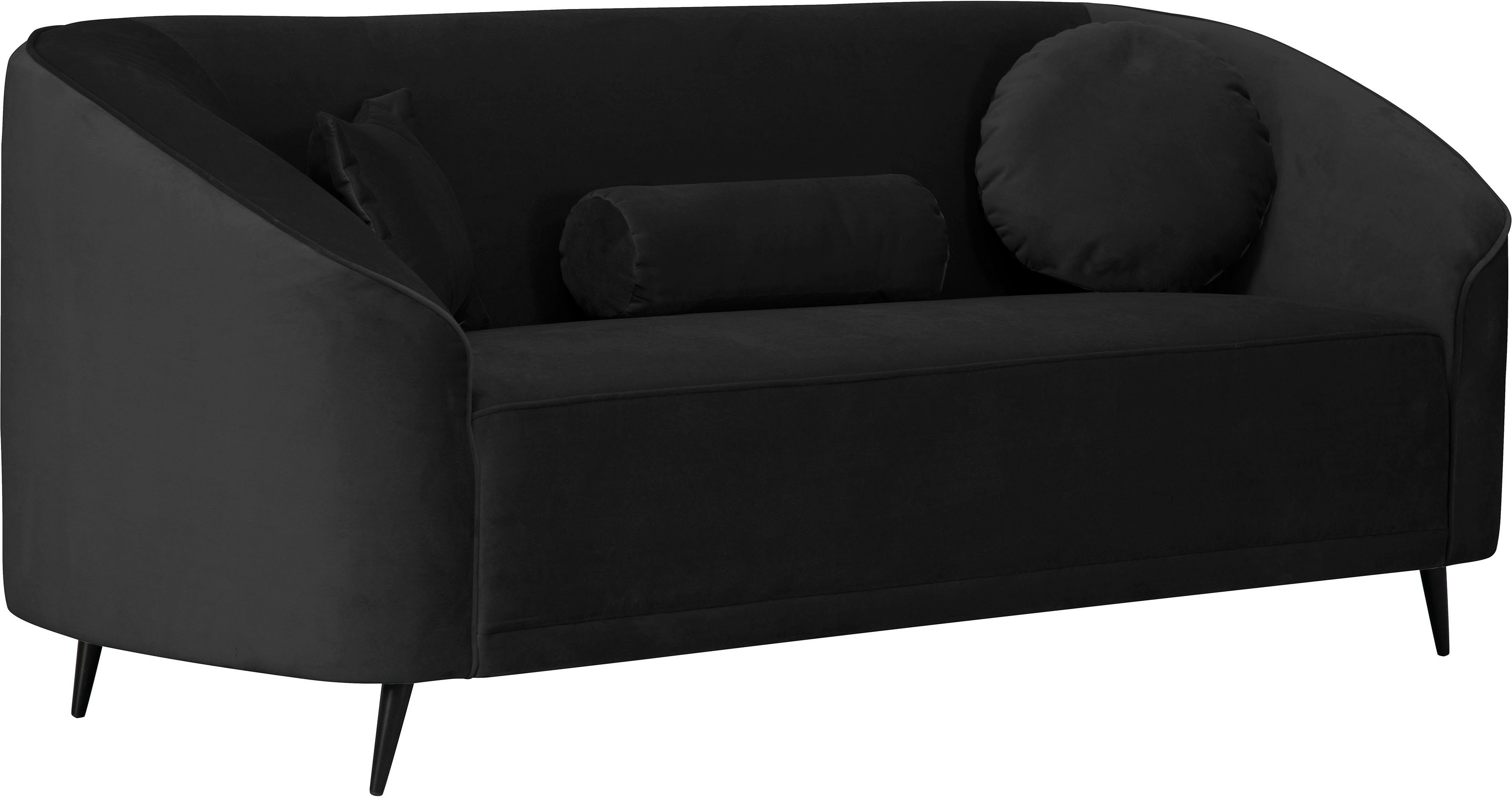 Leonique 3-zitsbank Ashly in 3 overtrekvarianten, bouclé, fluwelige look en zachte structuurstof.