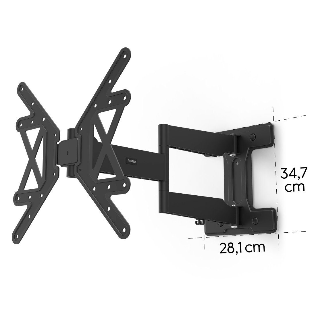 Hama Tv-wandhouder TV beugel kantelbaar, volledig beweeglijk(32"- 65"), 43", 50", 55"