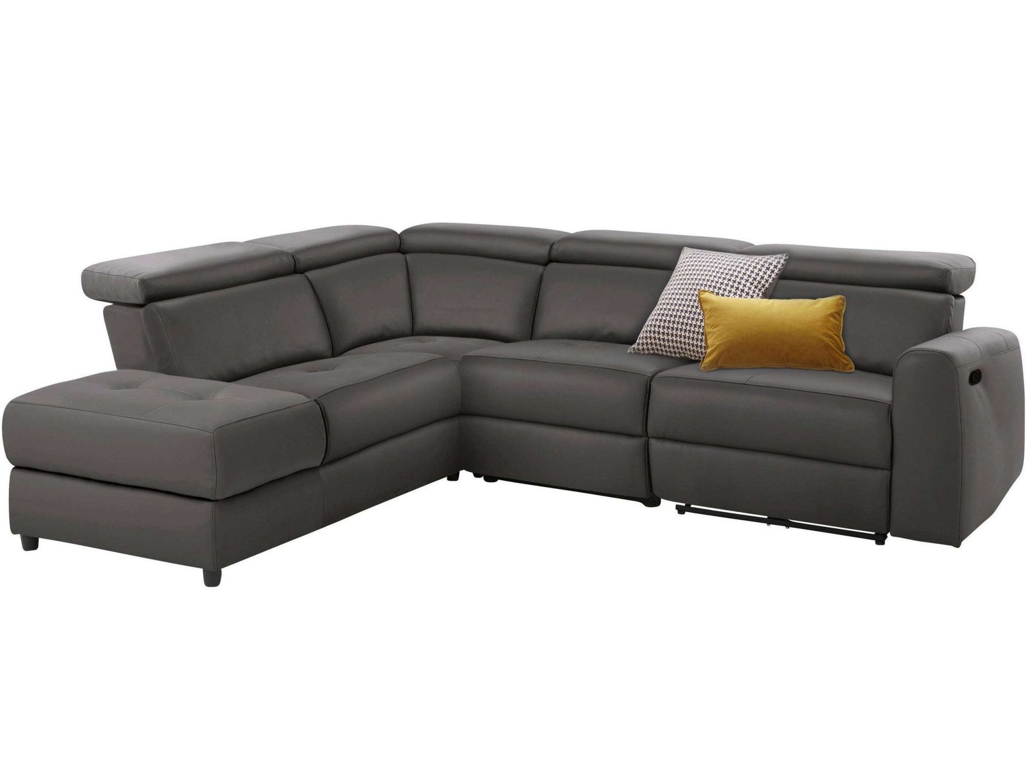 Home affaire Hoekbank Sentrano, L-vorm, 273 cm, man. of electr. relaxfunctie en usb/kopverstelling