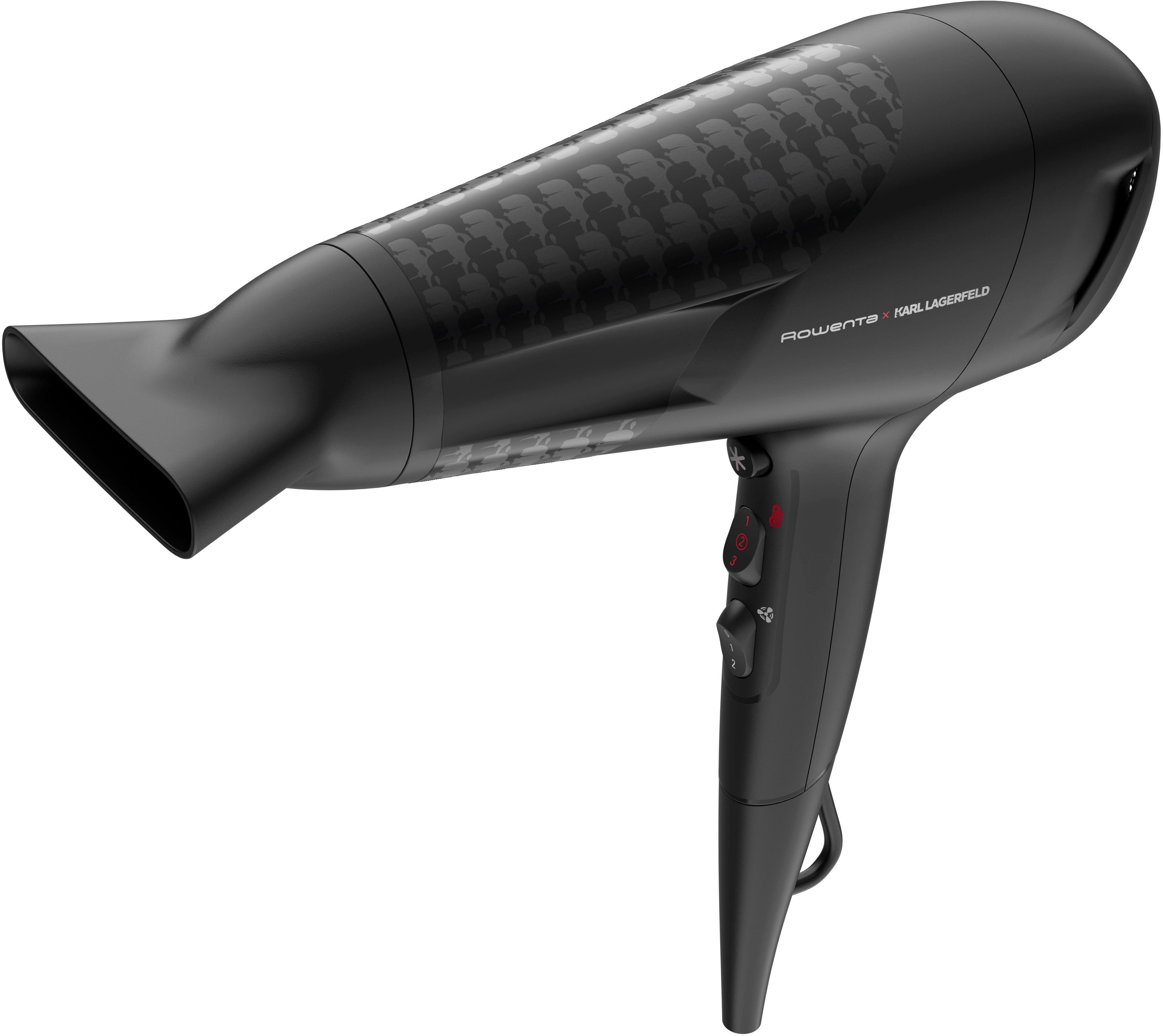 Rowenta Haardroger ROWENTA x Karl Lagerfeld CV581L studio Dry haardroger energiebesparende effiwatt-technologie, 6 standen, thermo control