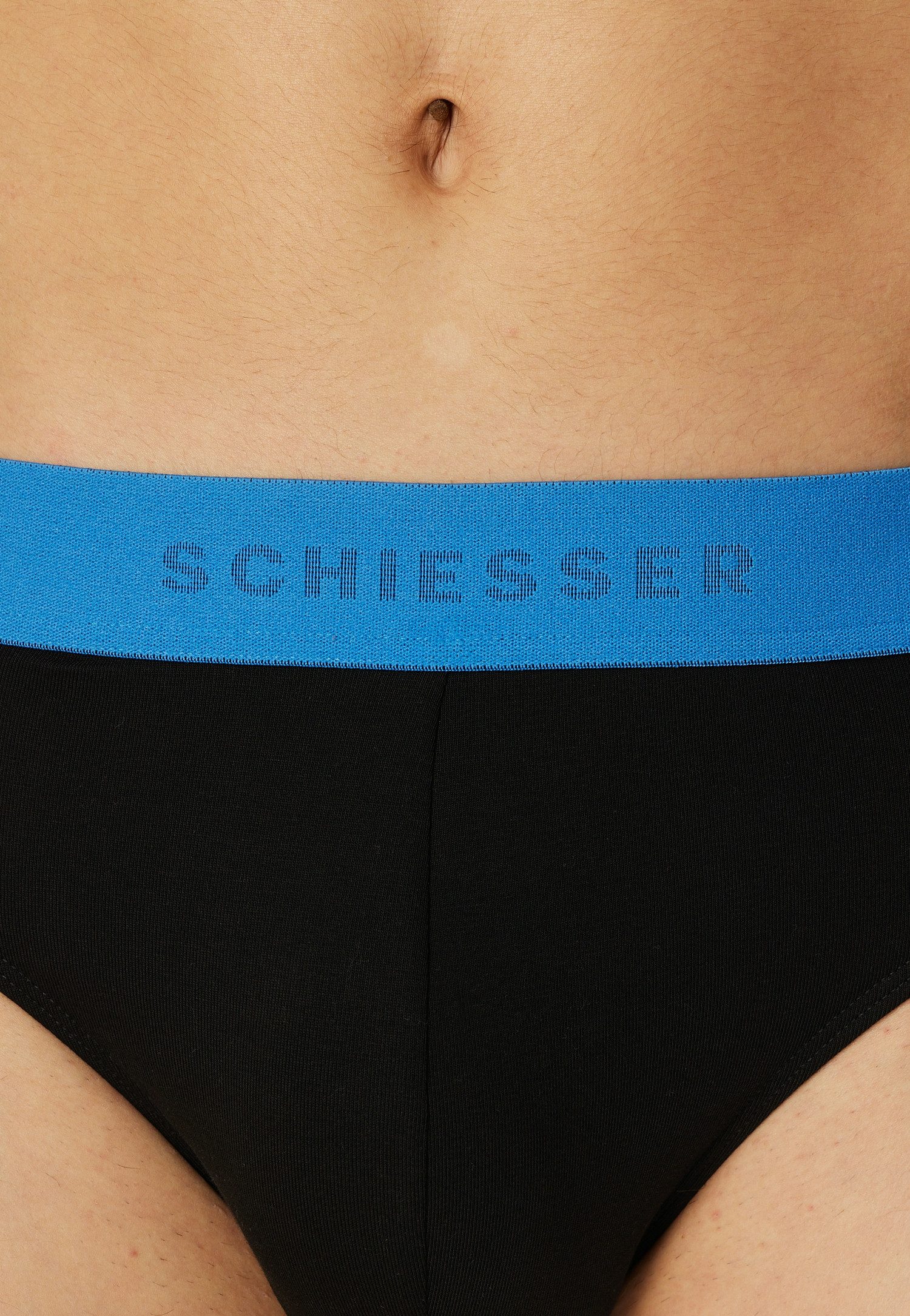 Schiesser Rio-slip 95/5 met kleurrijk webgummiband (Set van 3)