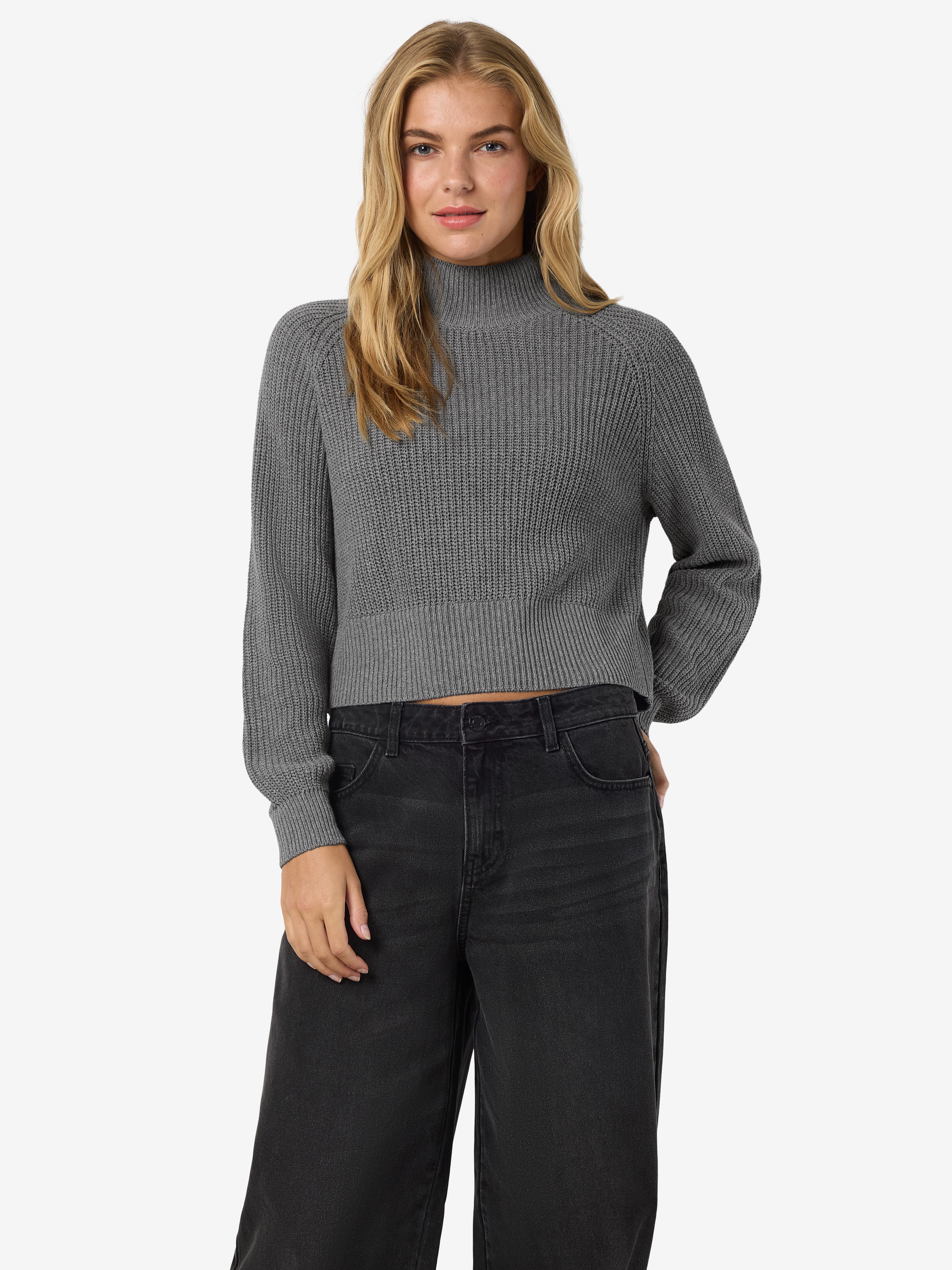 Noisy may Trui met staande kraag NMDARA L/S HIGH NECK KNIT FWD NOOS