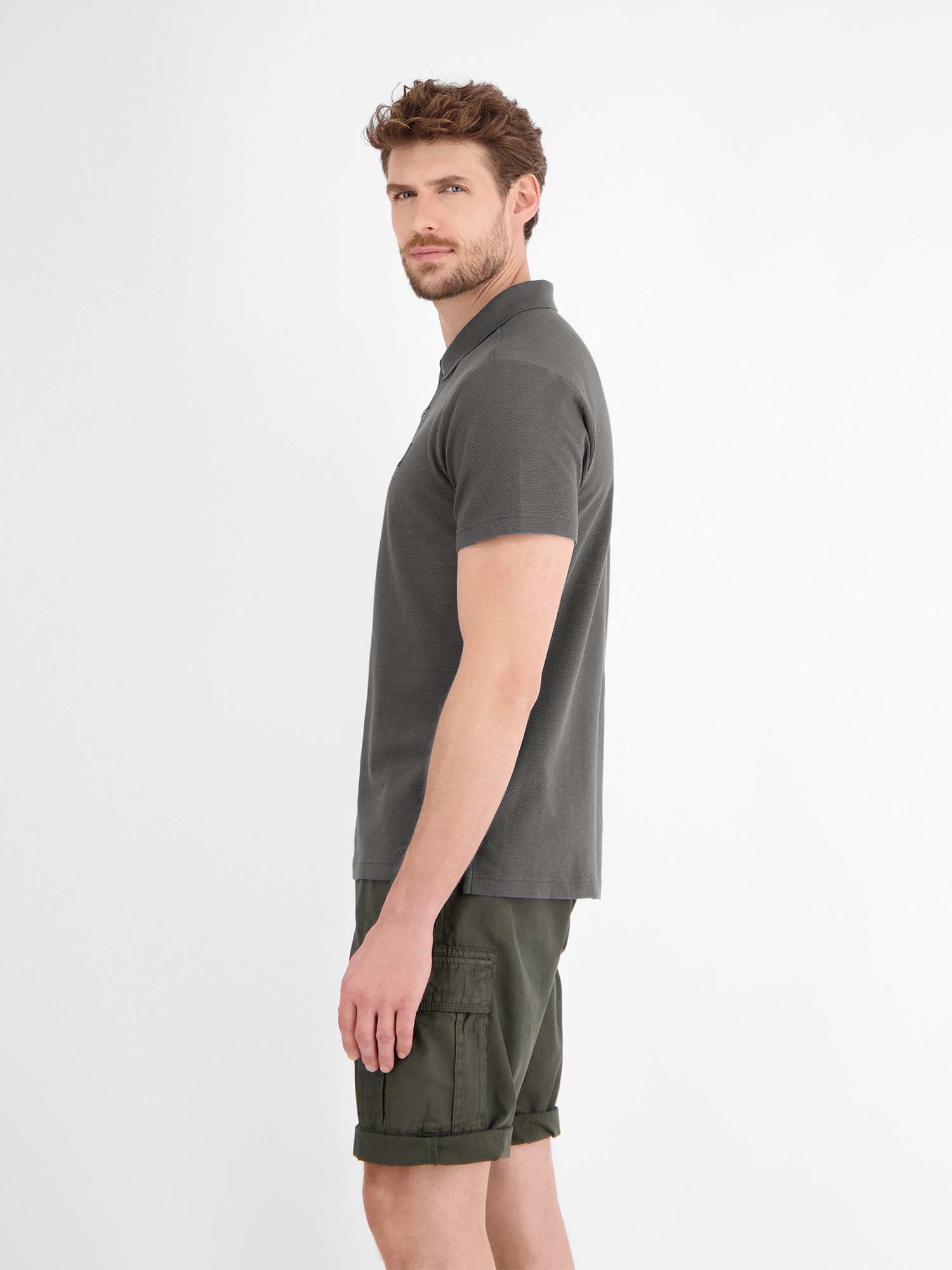 Lerros Poloshirt LERROS Poloshirt in zachte wafelpiqué kwaliteit