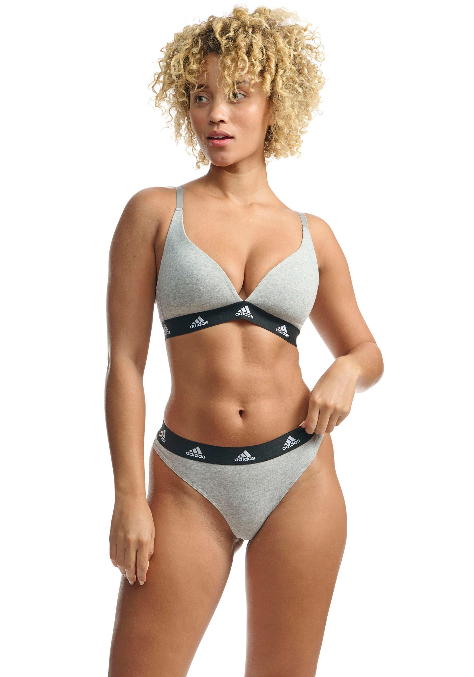 adidas Sportswear Tanga Sport Active Comfort Cotton met real cool cotton-technologie (Set van 3)