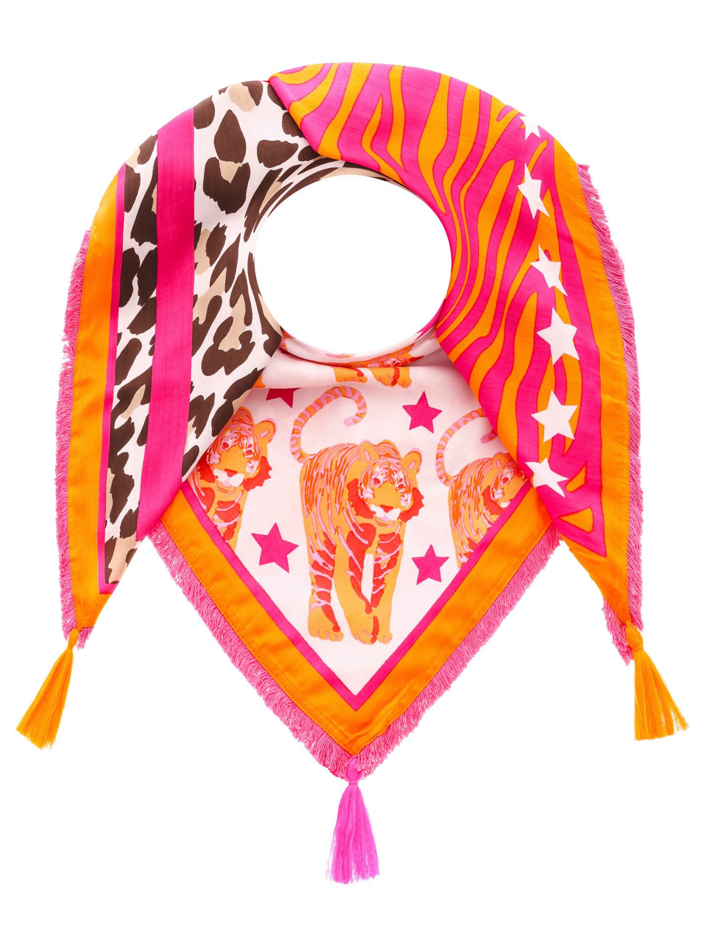 Zwillingsherz Modieus sjaaltje dames sjaals roze