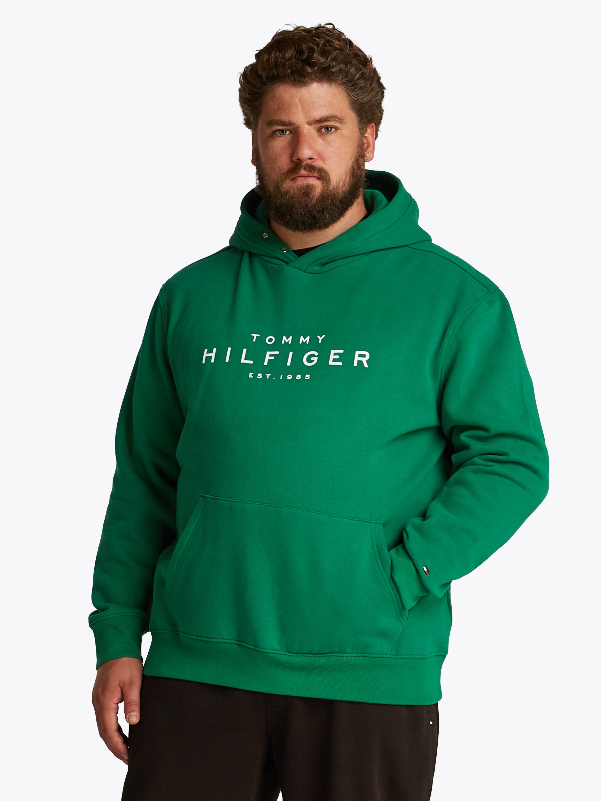 Tommy Hilfiger Sweatshirt BT- HOODY-B in grote maten, logoborduring