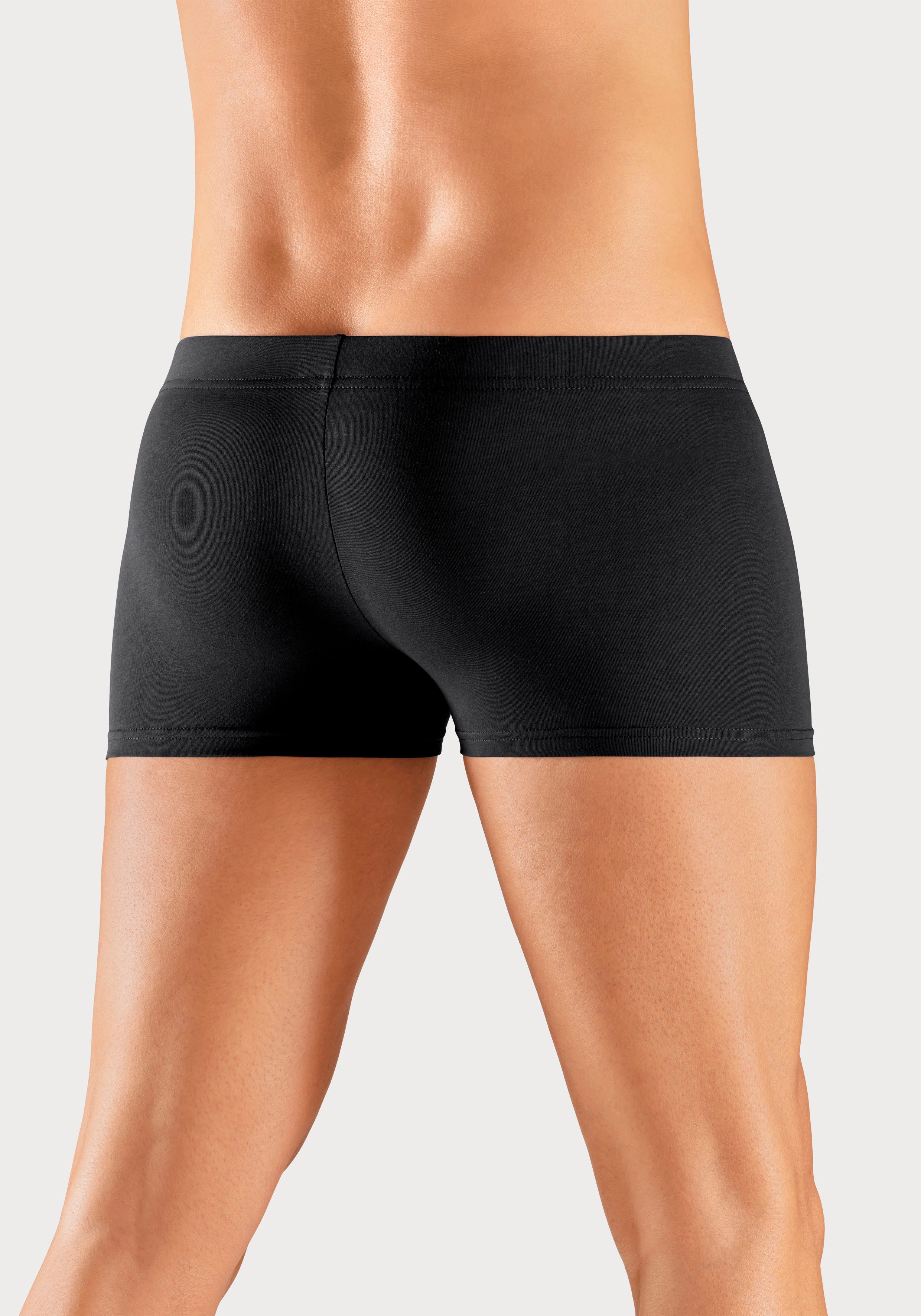 s.Oliver RED LABEL Beachwear Hipster strak zittende boxershorts van katoenmix verpakt in een doos (blik 4 stuks)