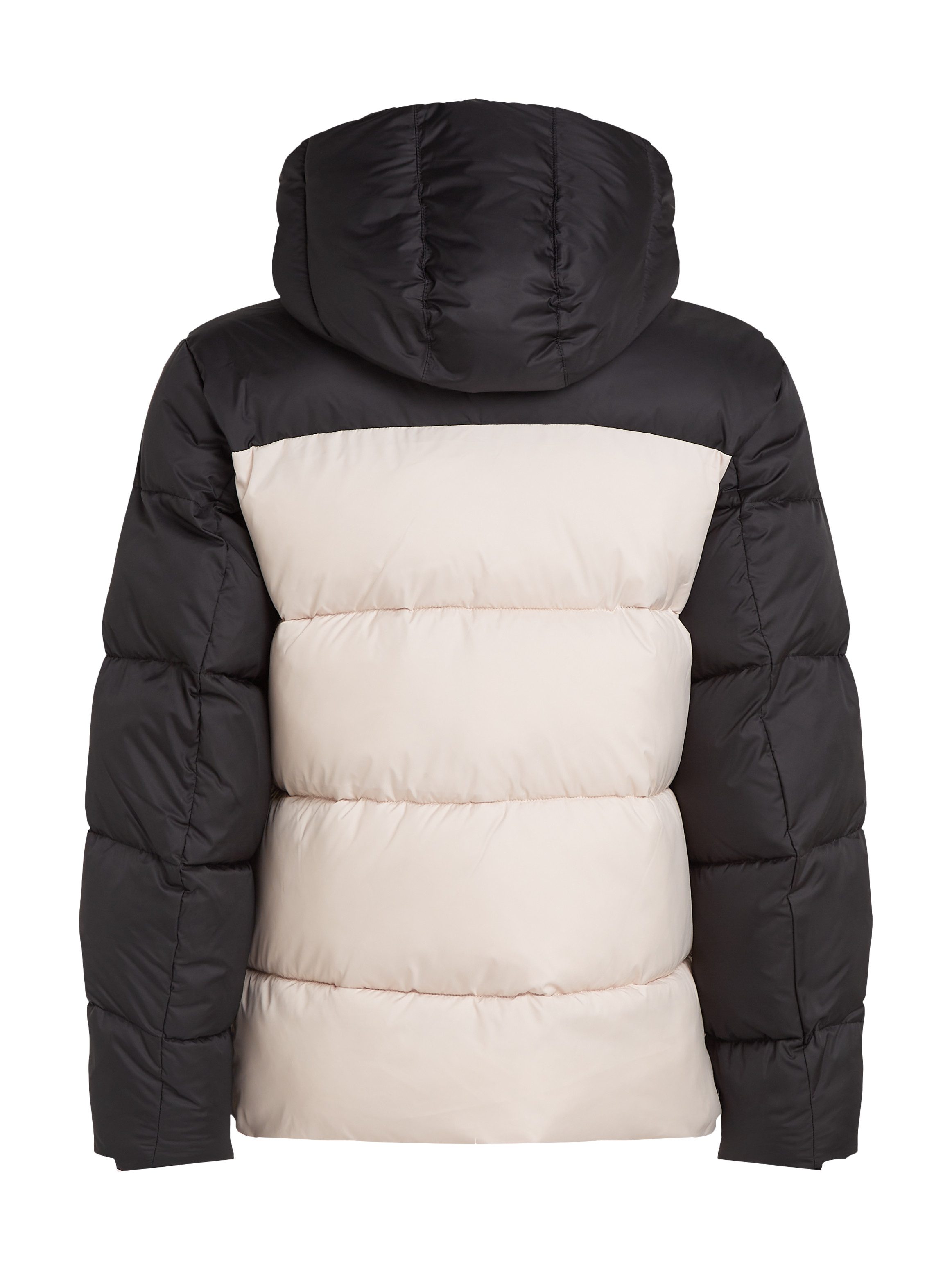 Calvin Klein Outdoorjack HOODED QUILT COLOR-BLOCK PUFFER