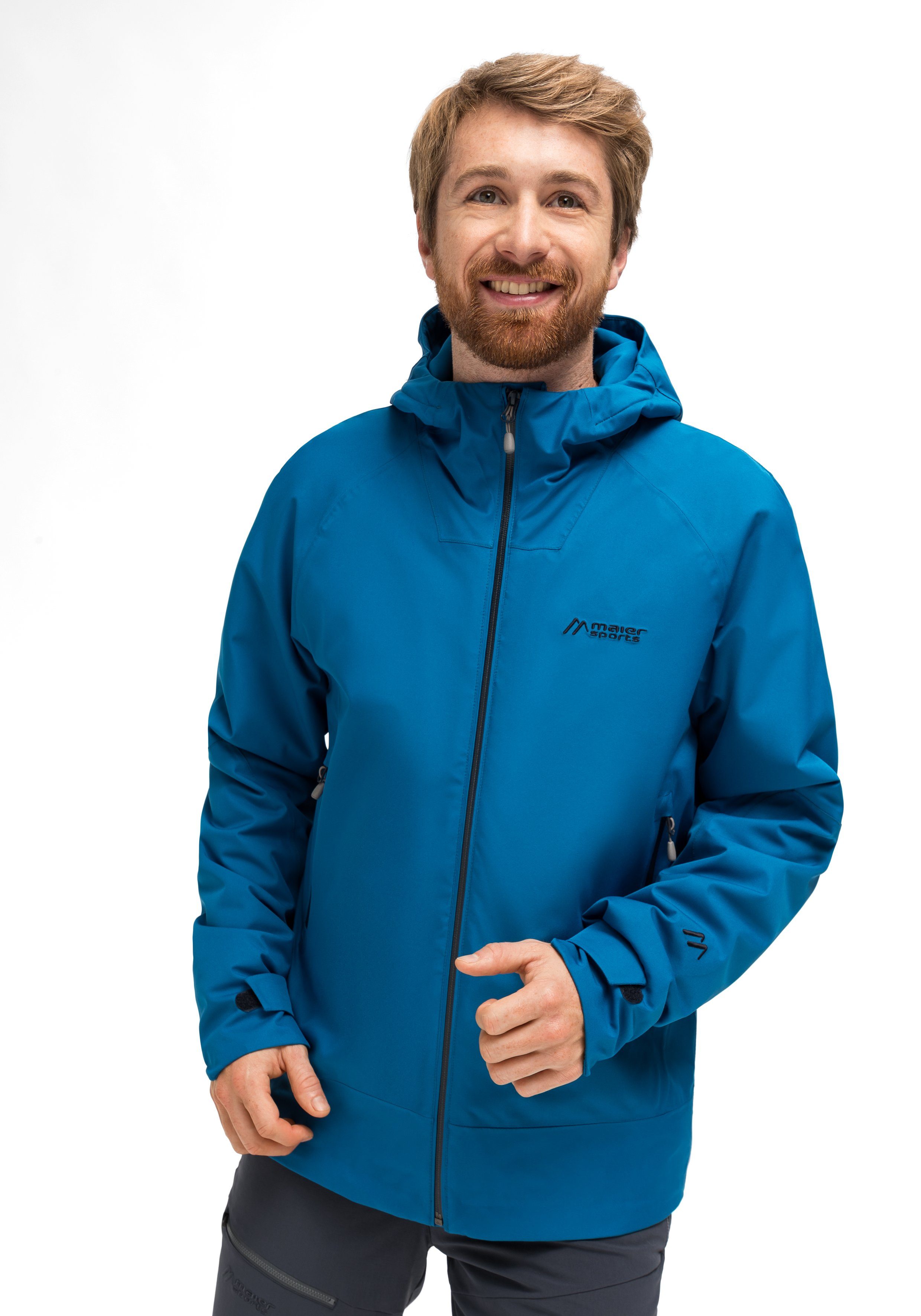 Maier Sports Outdoorjack Solo Tipo M Heren jas, ademend waterdicht, regenjas met capuchon