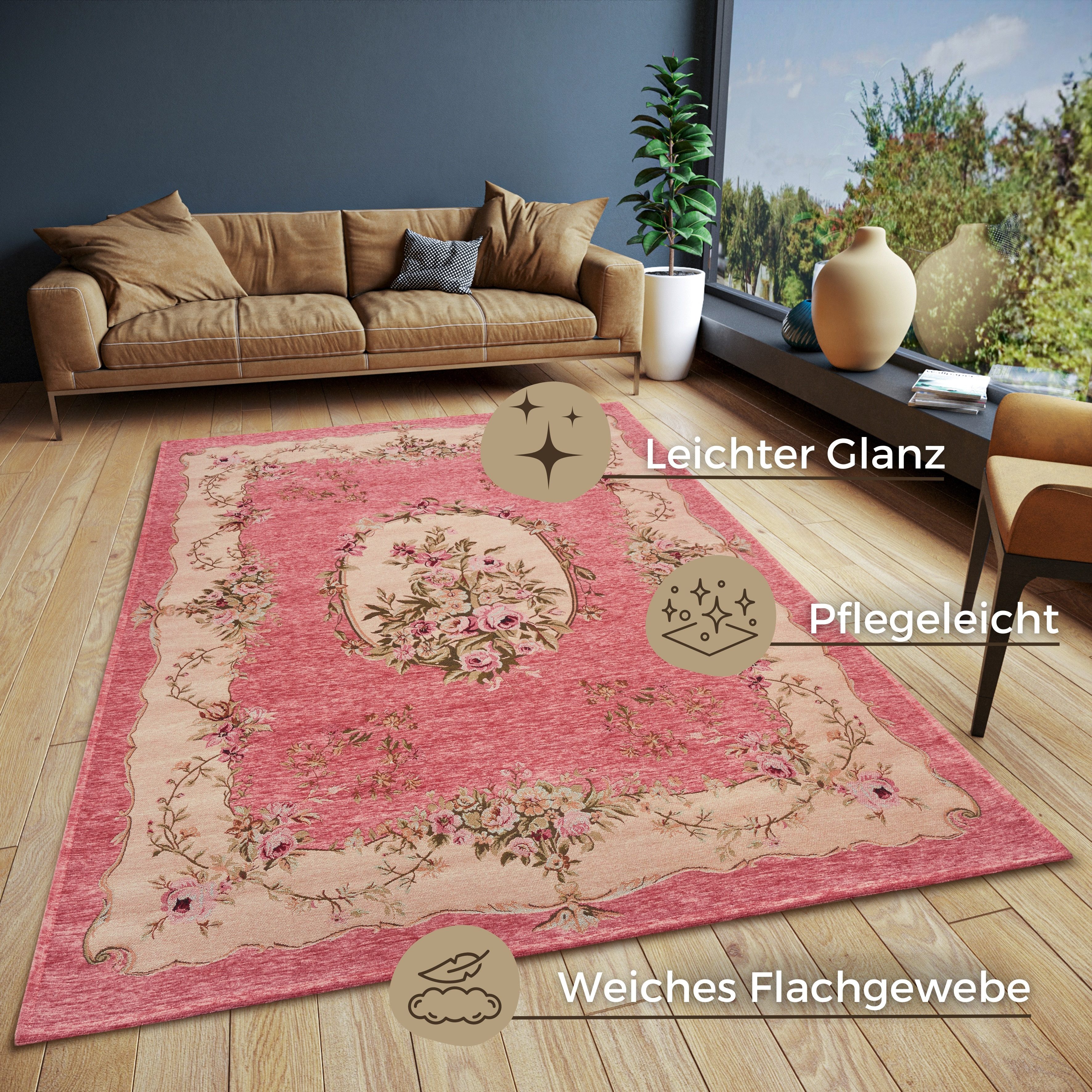 HANSE Home Vloerkleed Asmaa slijtbestendig, onderhoudsvriendelijk, robuust, antislip