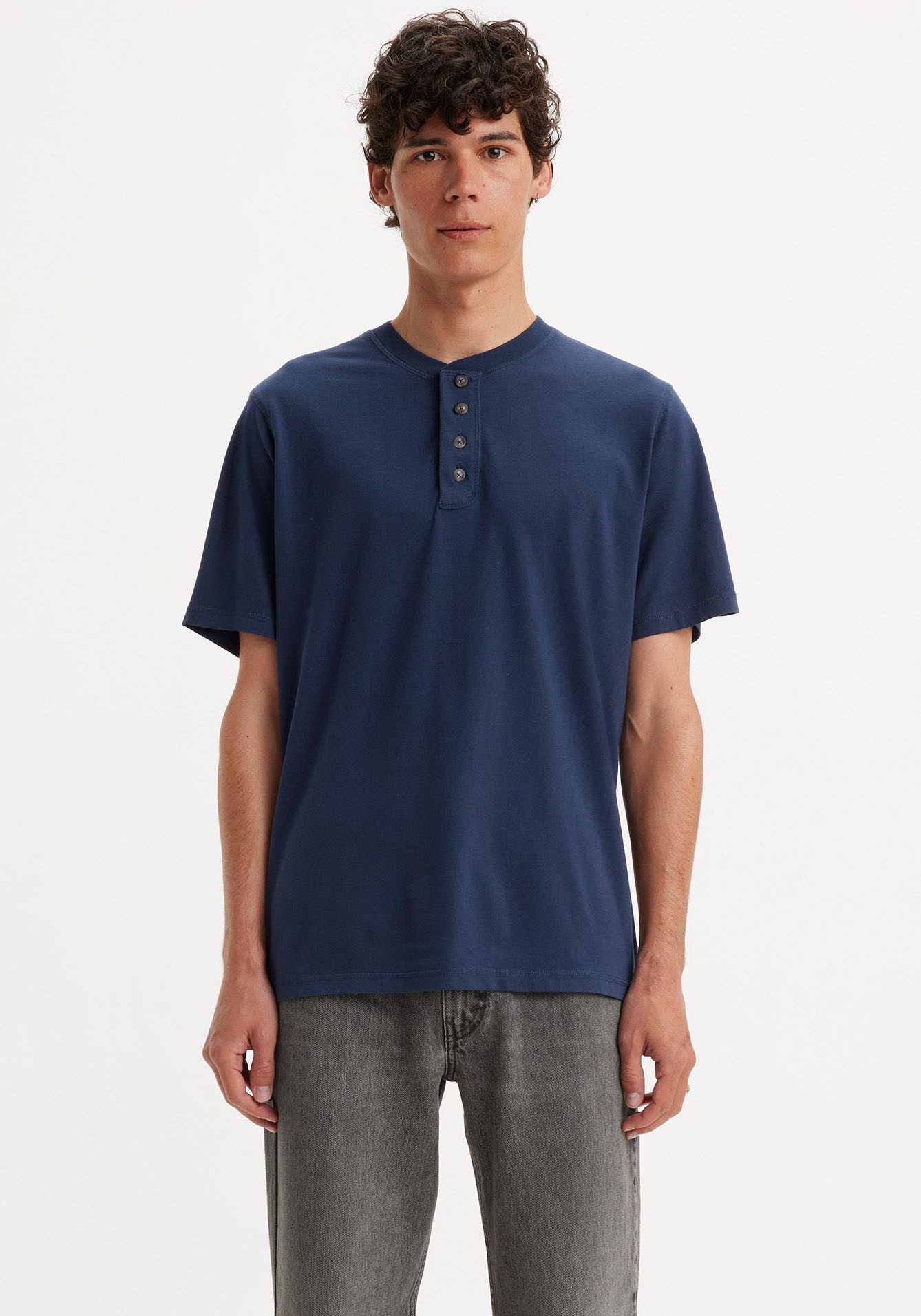 Levi's® Shirt met ronde hals SS 4 BUTTON HENLEY