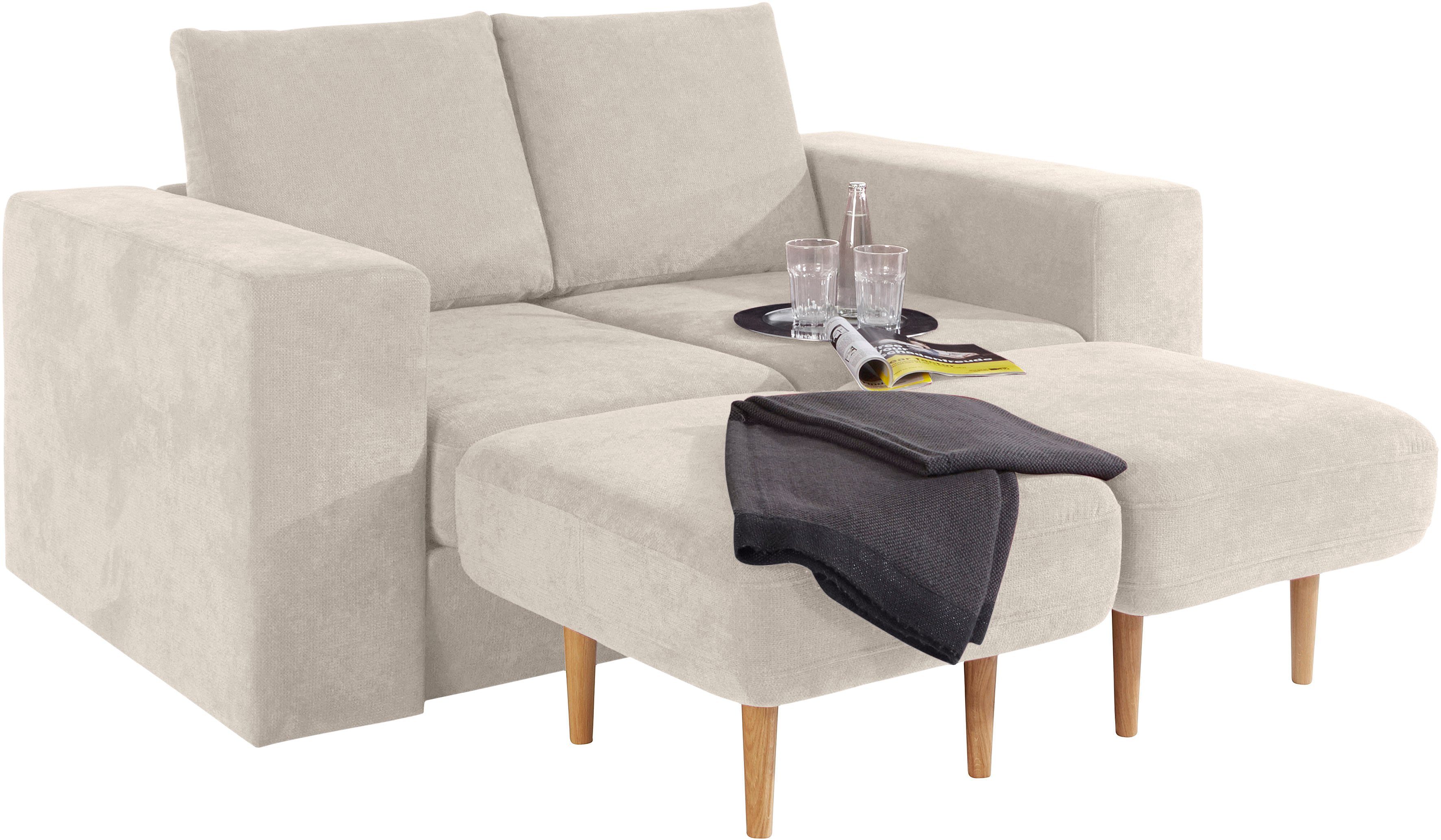 LOOKS BY WOLFGANG JOOP 2-zitsbank Looksv Aan te passen bank: de bank wordt bank met 2 hockers