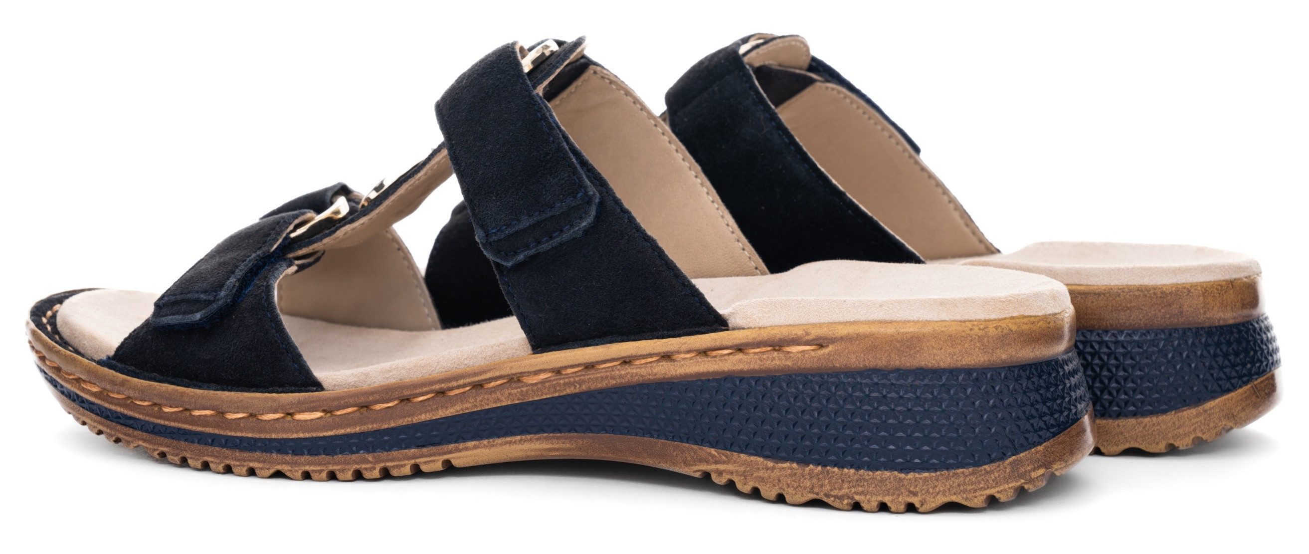 Ara Slippers Hawaï sleehak, zomerschoen, pantoffels met klittenband