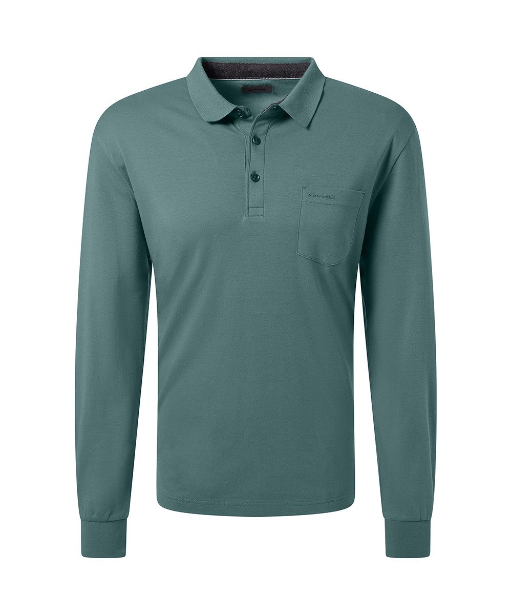 Pierre Cardin Poloshirt met lange mouwen
