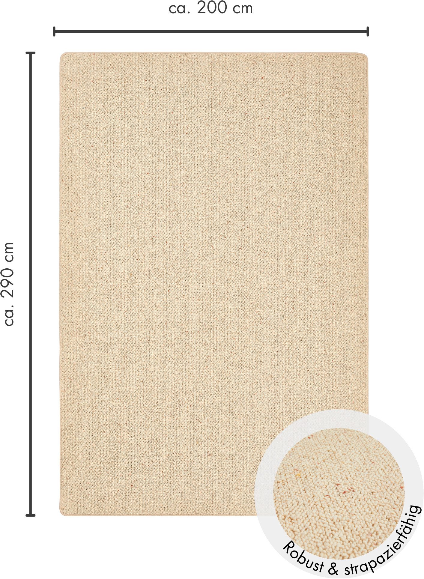 LUXOR living Wollen kleed Sheffield, Made in Germany